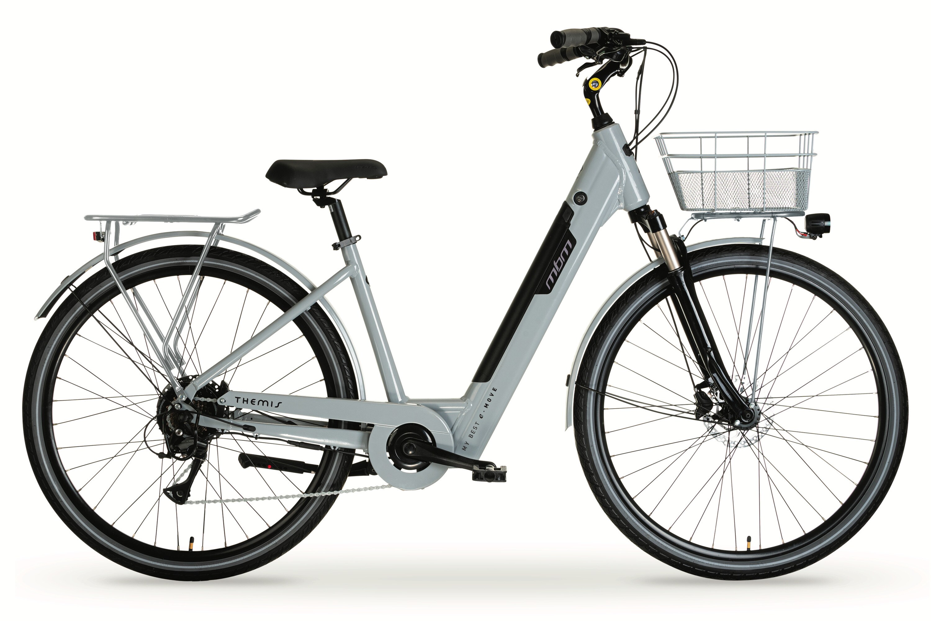 MBM Elektro-Citybike THEMIS 28 Zoll, grau - Bild 1