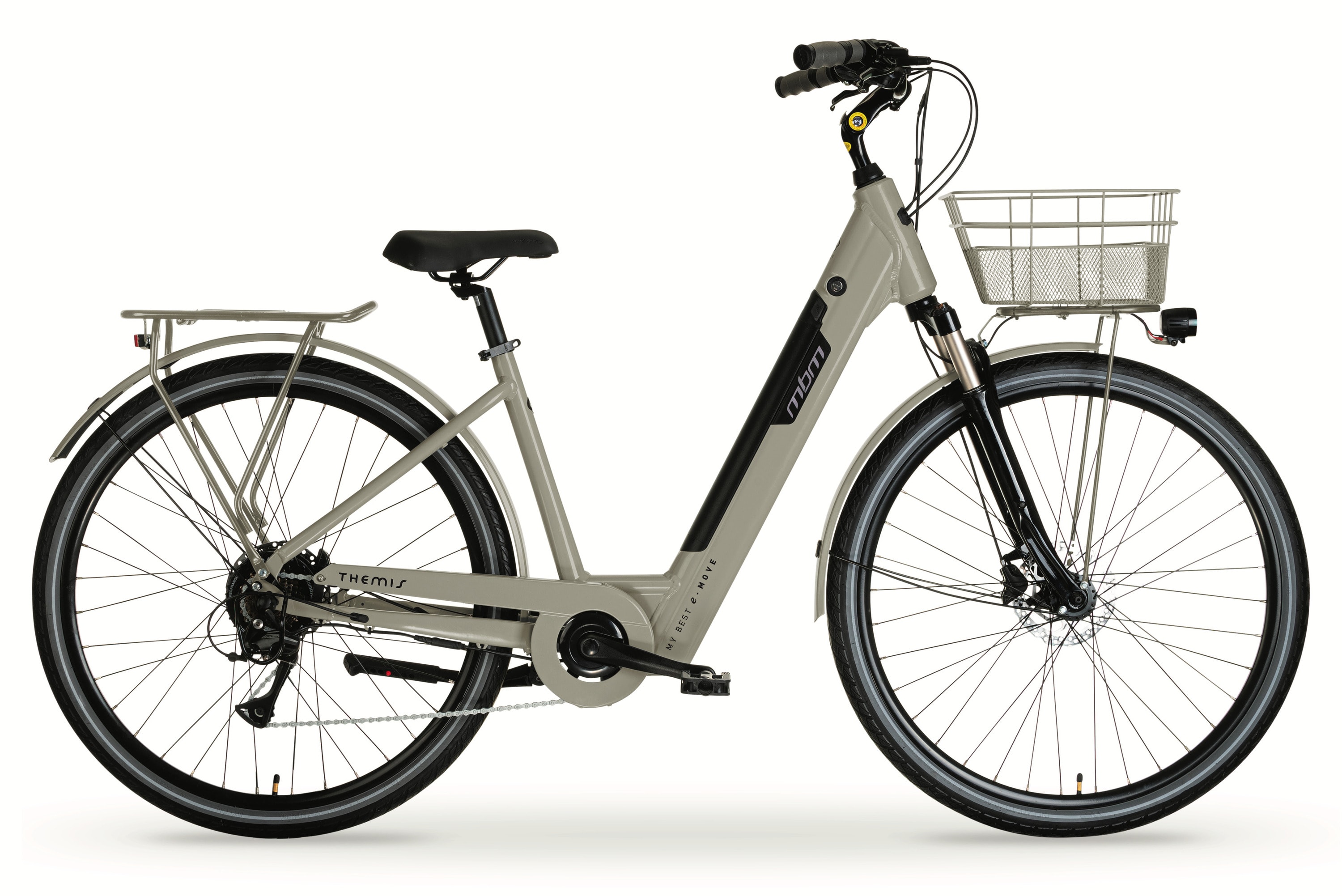MBM Elektro-Citybike THEMIS 28 Zoll, sand - Bild 1