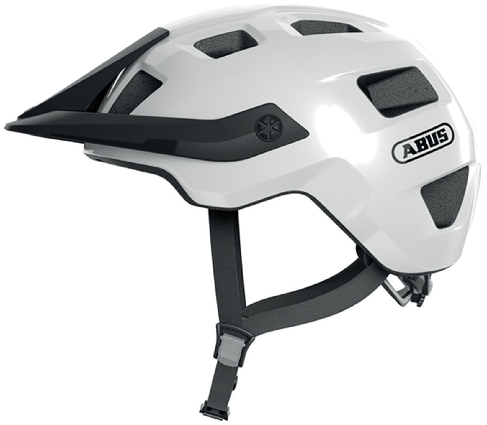 ABUS MTB-und Freizeithelm „Motrip“, weiß | 04003318647123