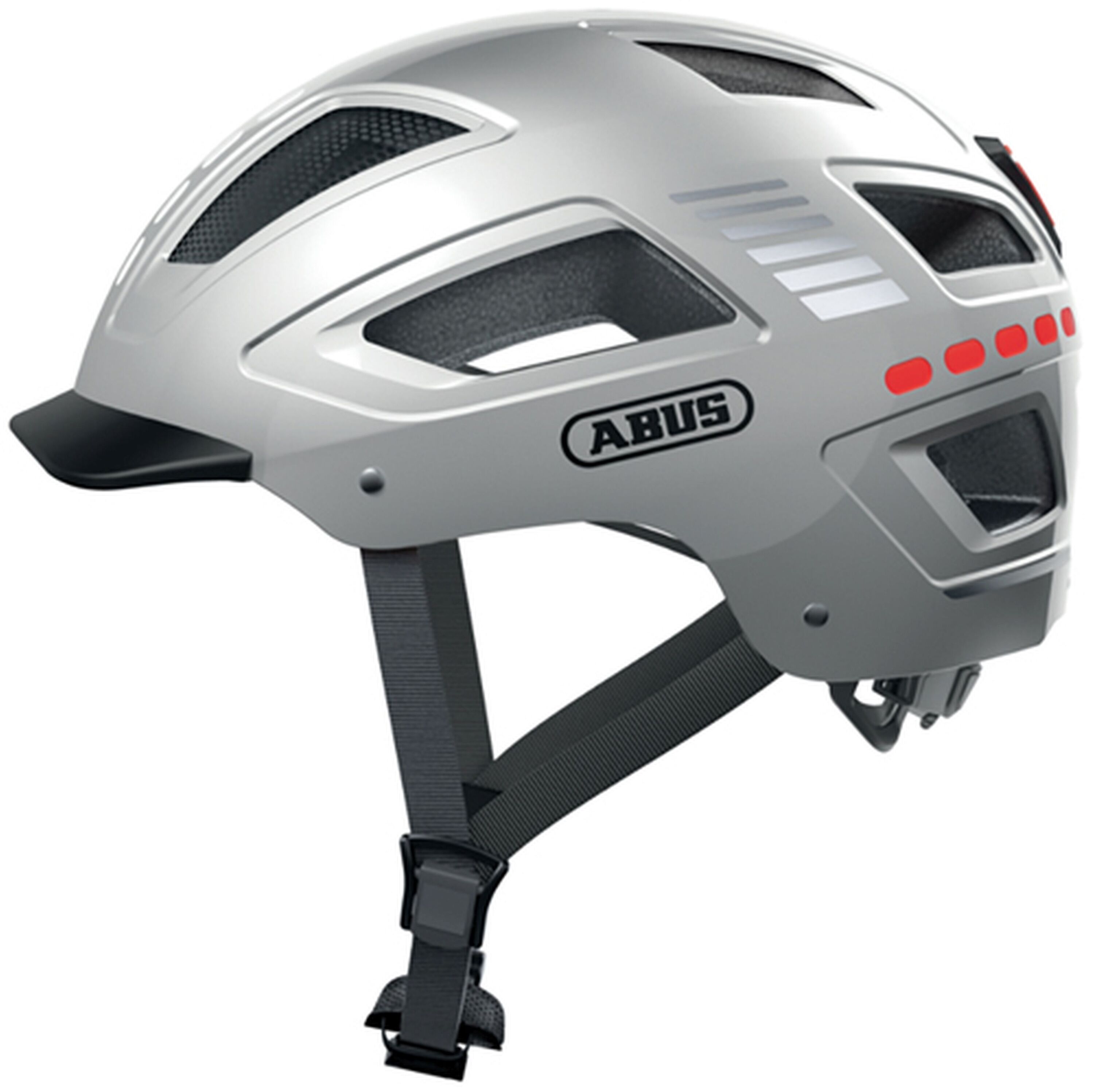 ABUS Fahrradhelm "Hyban 2.0 LED" silber - Bild 1