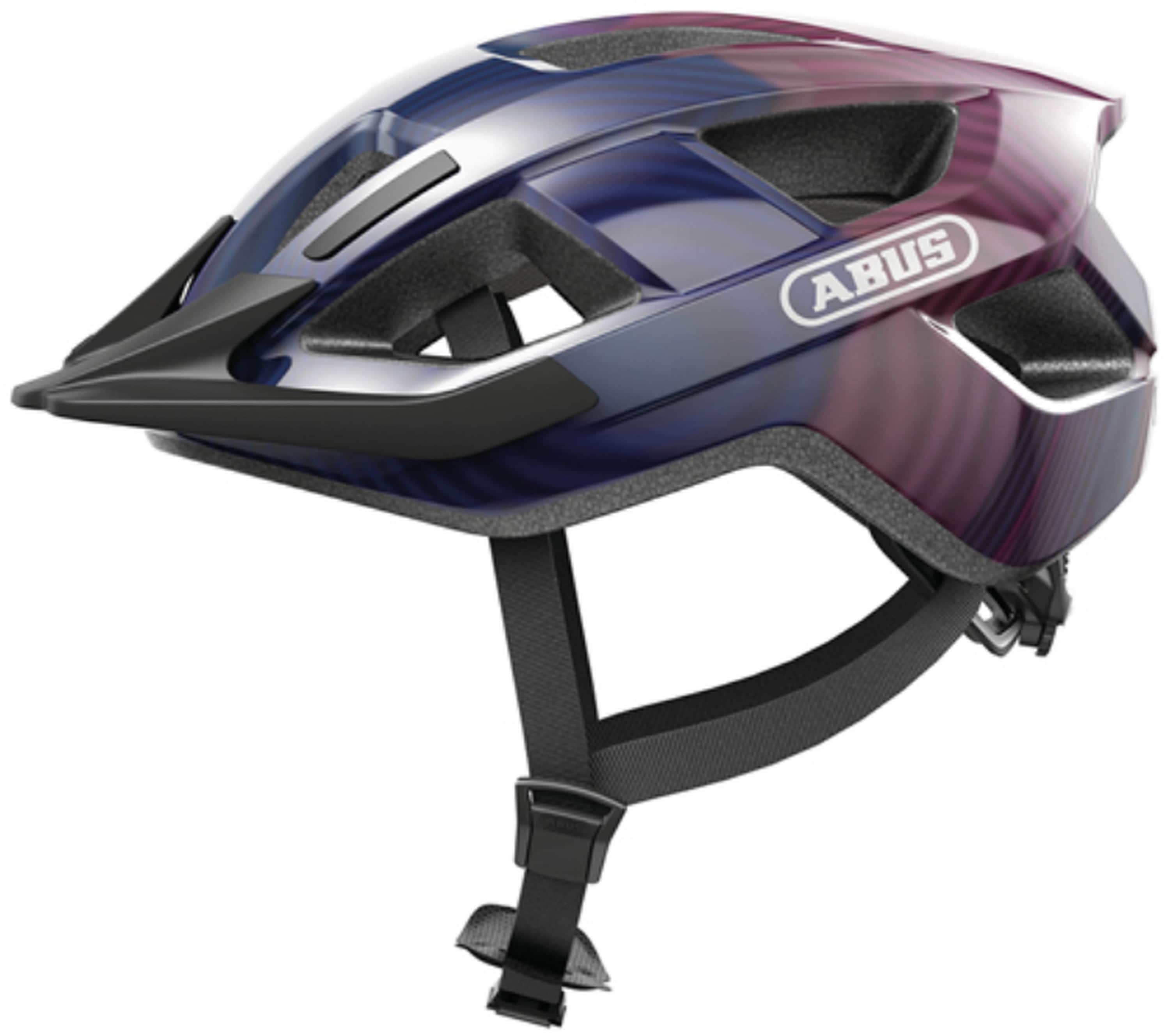 ABUS City-Fahrradhelm Aduro 3.0 LED, purple waves - Bild 1