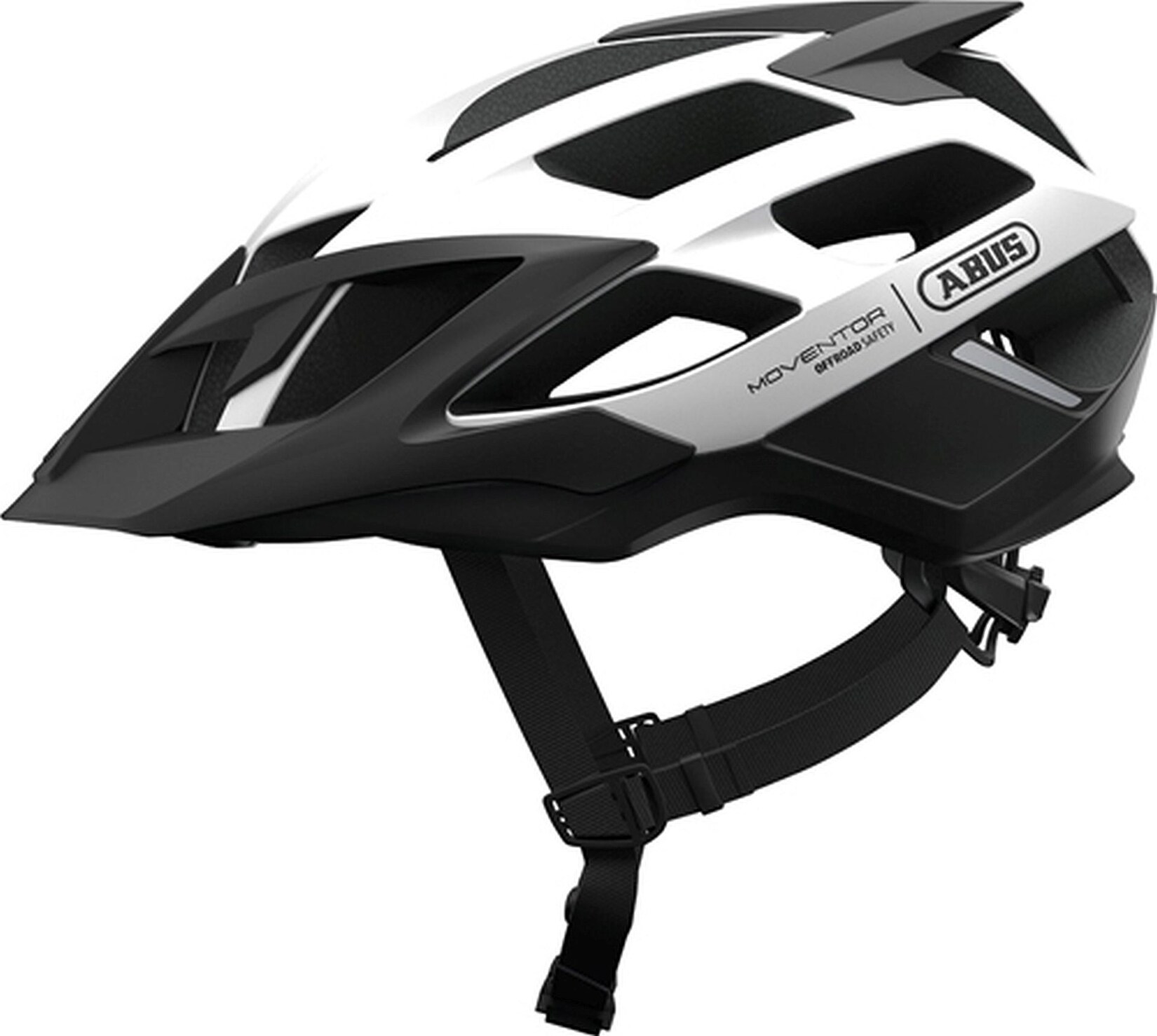 ABUS MTB-und Freizeithelm „Moventor“, weiß | 04003318781704