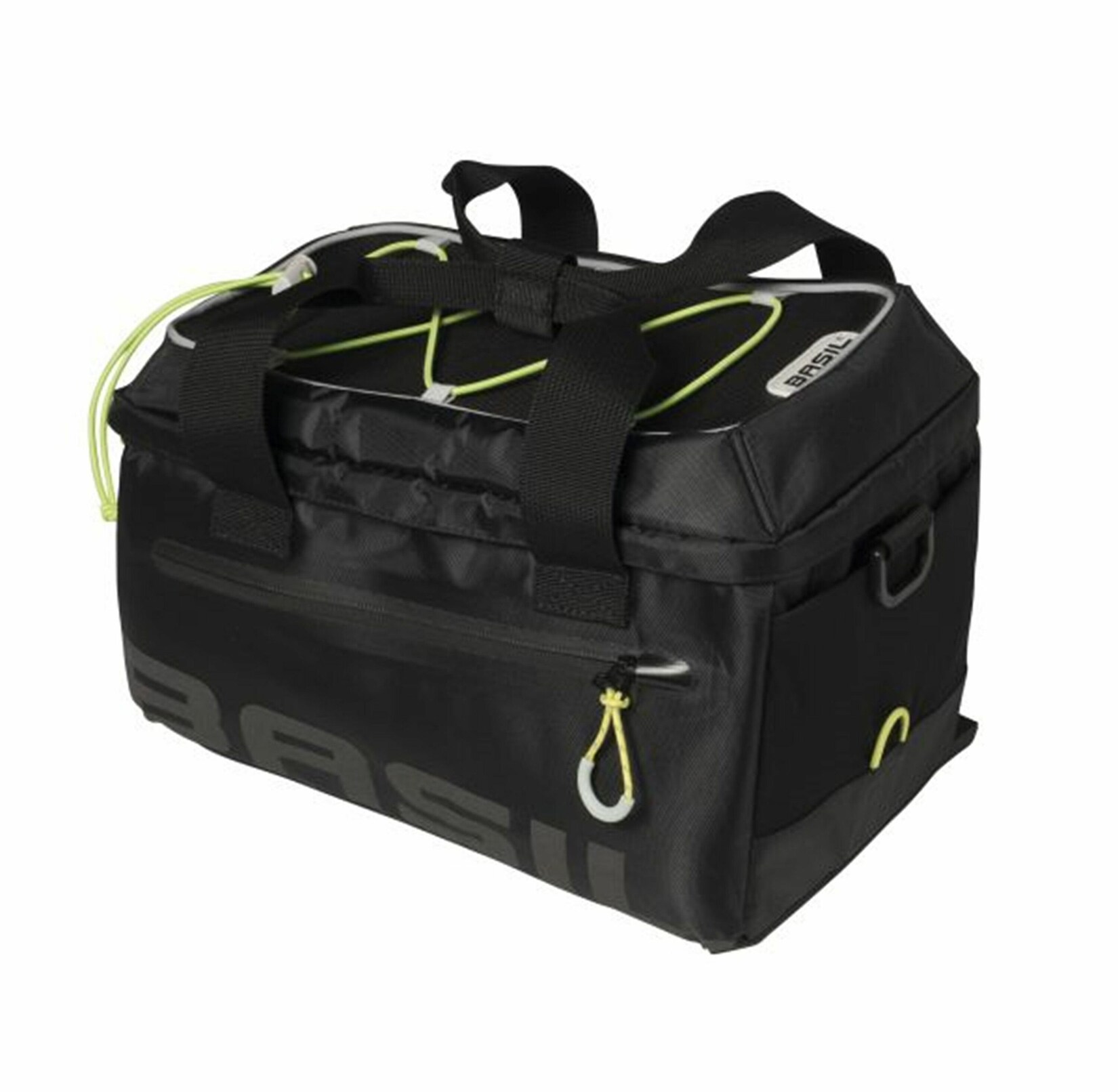 BASIL Gepäckträgertasche "Miles" - schwarz/lime