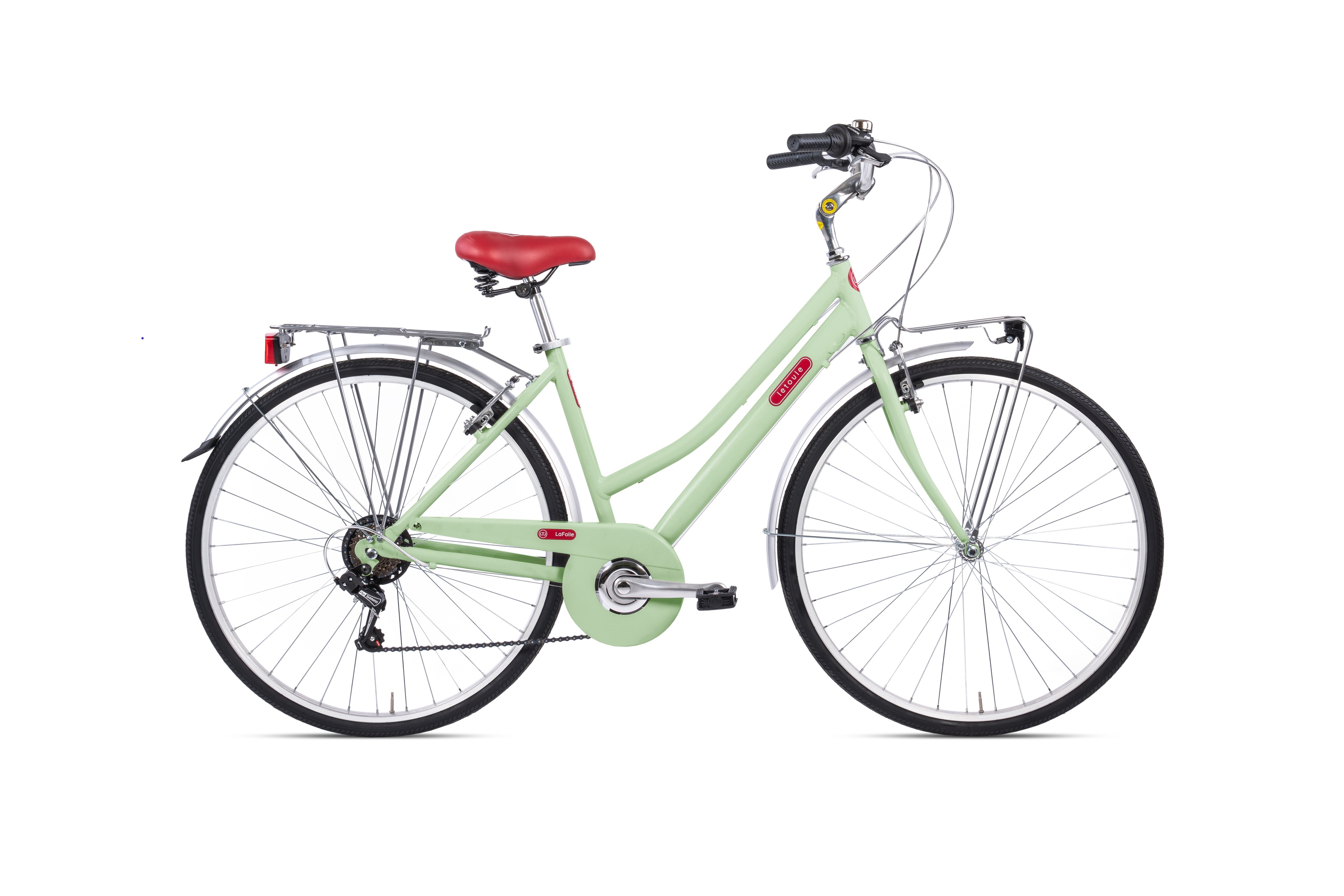 Via Veneto Cityfahrrad 28 Zoll LETOULE "LaFolie" Lady, Verde Smeraldo Chiaro - Bild 1