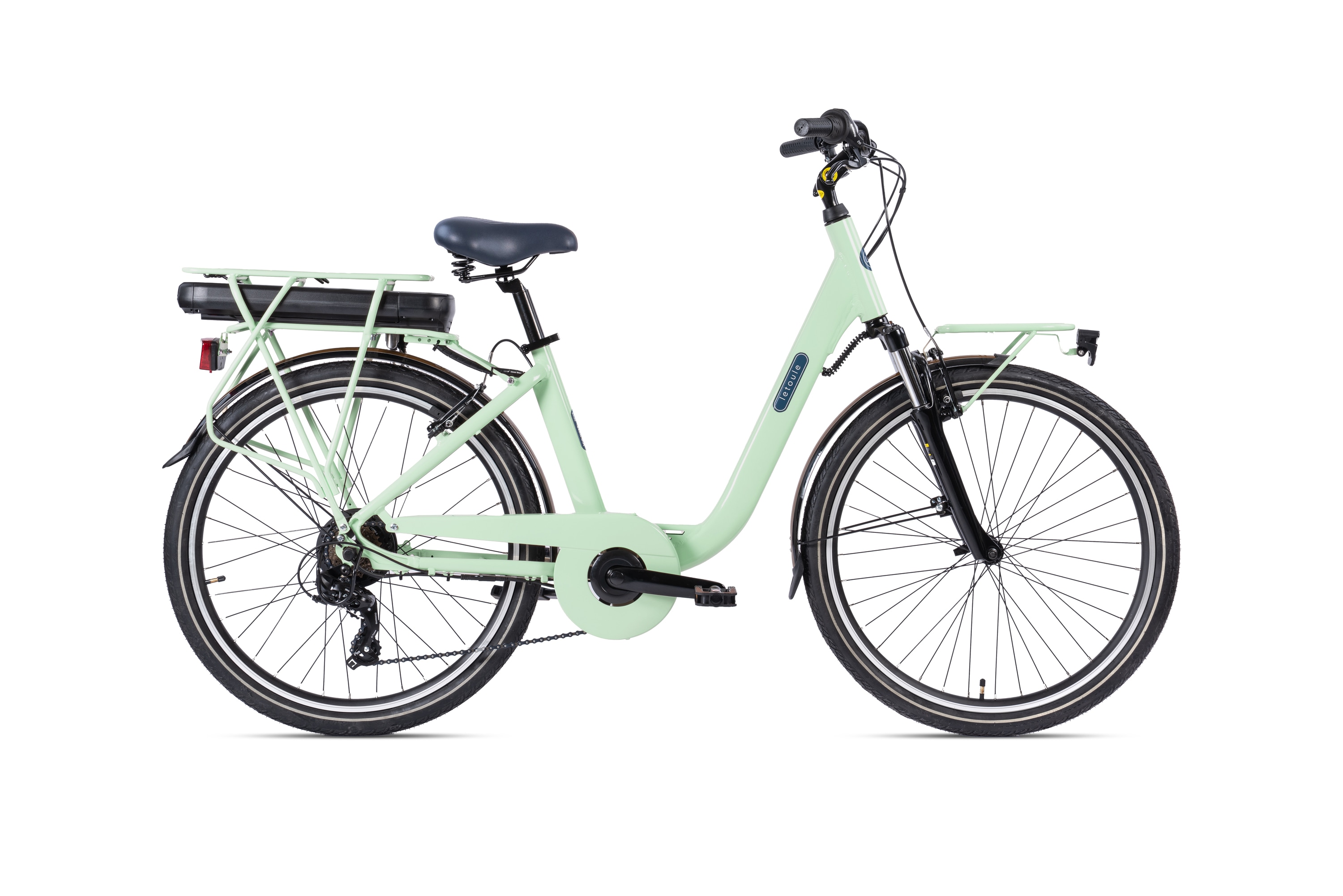 Elektro-Citybike 26 Zoll LETOULE "LaFolie" , Verde Smeraldo Chiaro - Bild 1