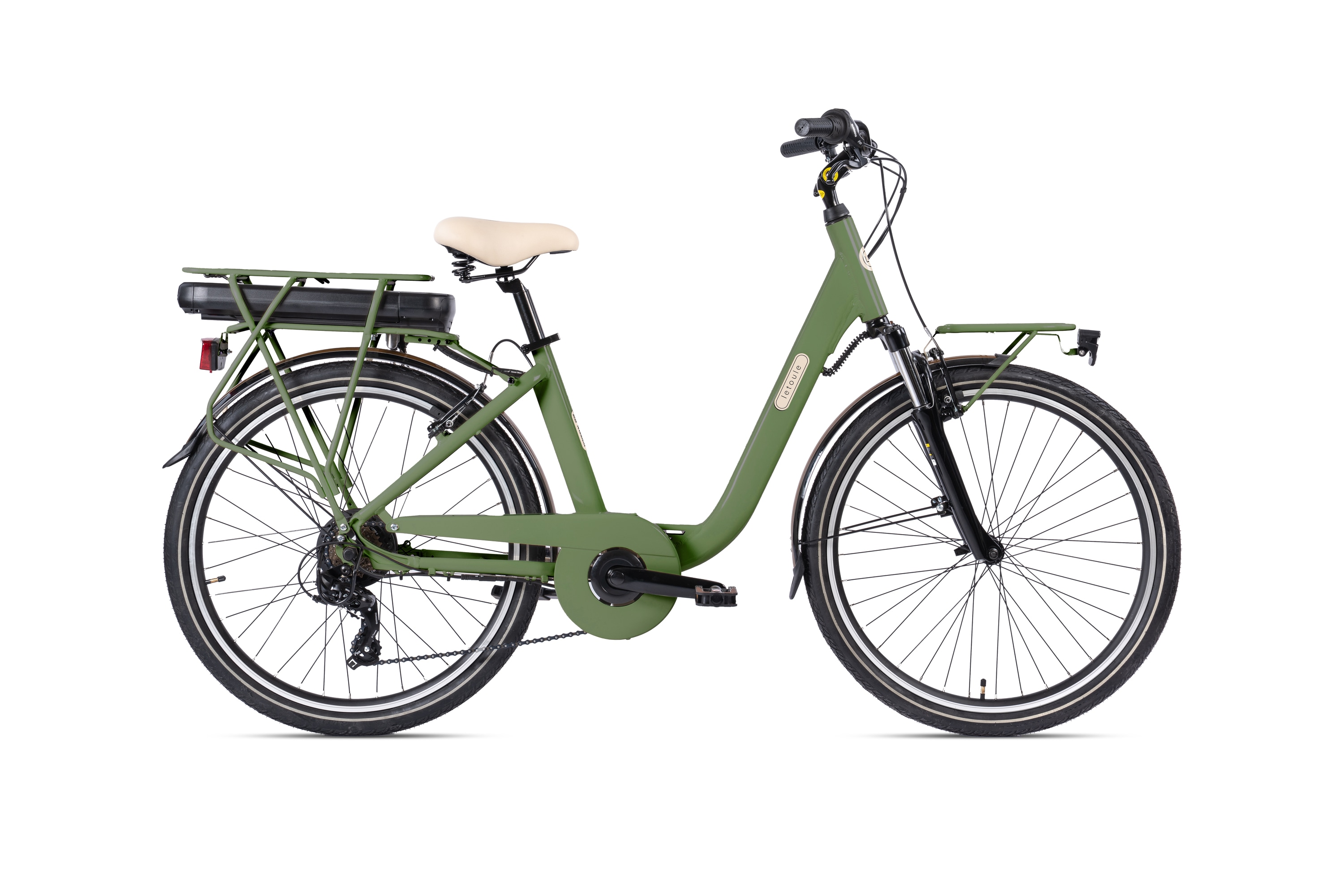 Elektro-Citybike 26 Zoll LETOULE "LaFolie" , Verde Palma - Bild 1