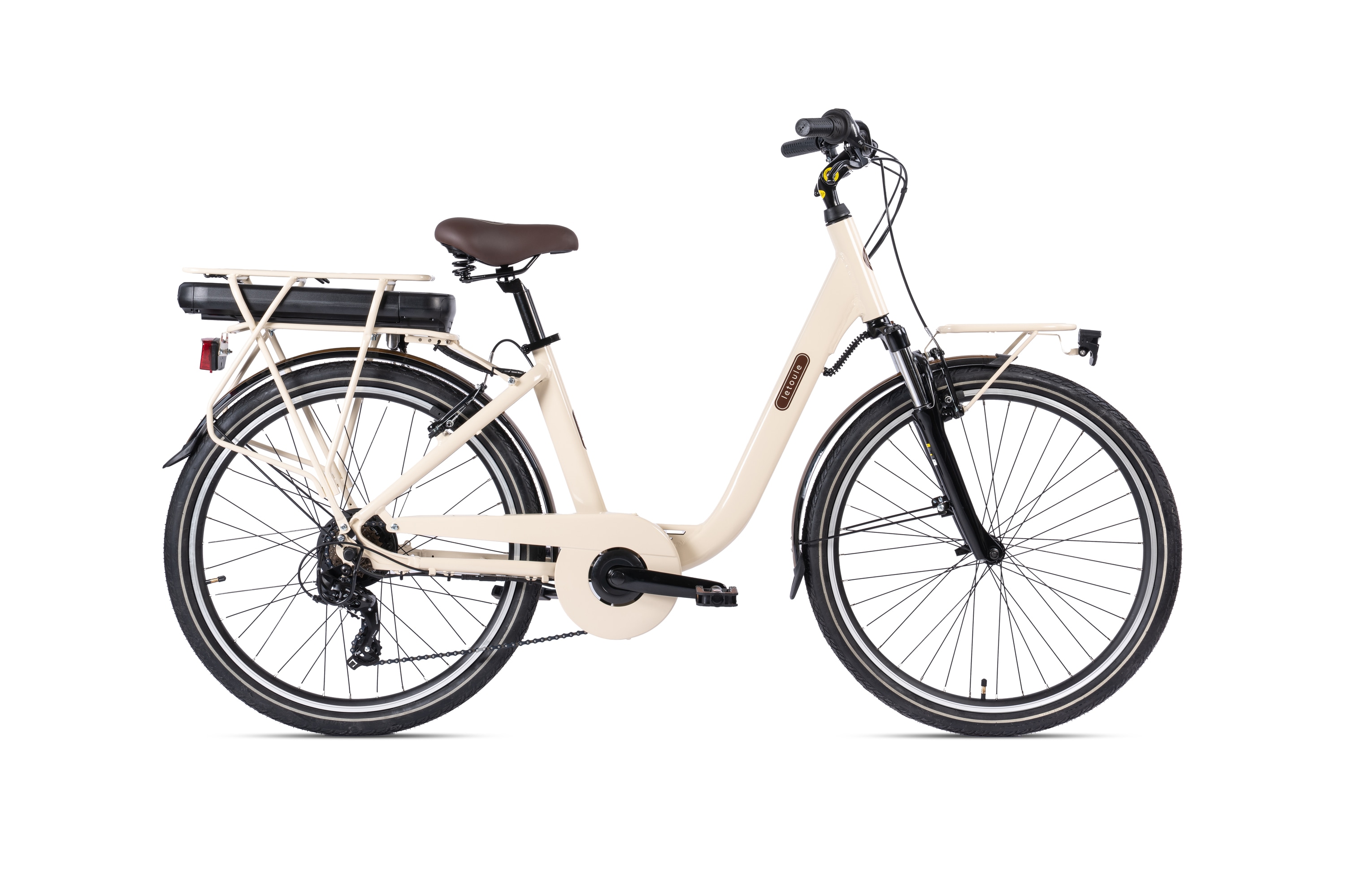 Elektro-Citybike 28 Zoll LETOULE "LaFolie" , Avana Nights - Bild 1