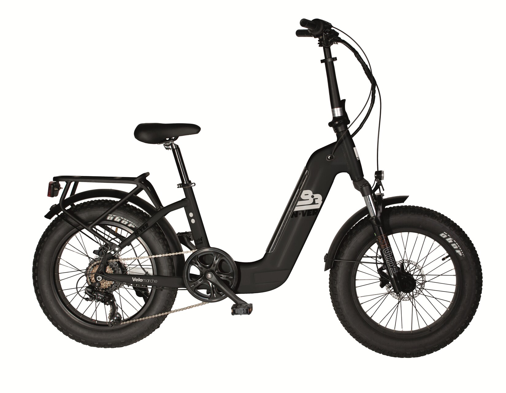 MBM Elektro-Kompaktfahrrad FAT BIKE N-VER F9.3 20 Zoll black