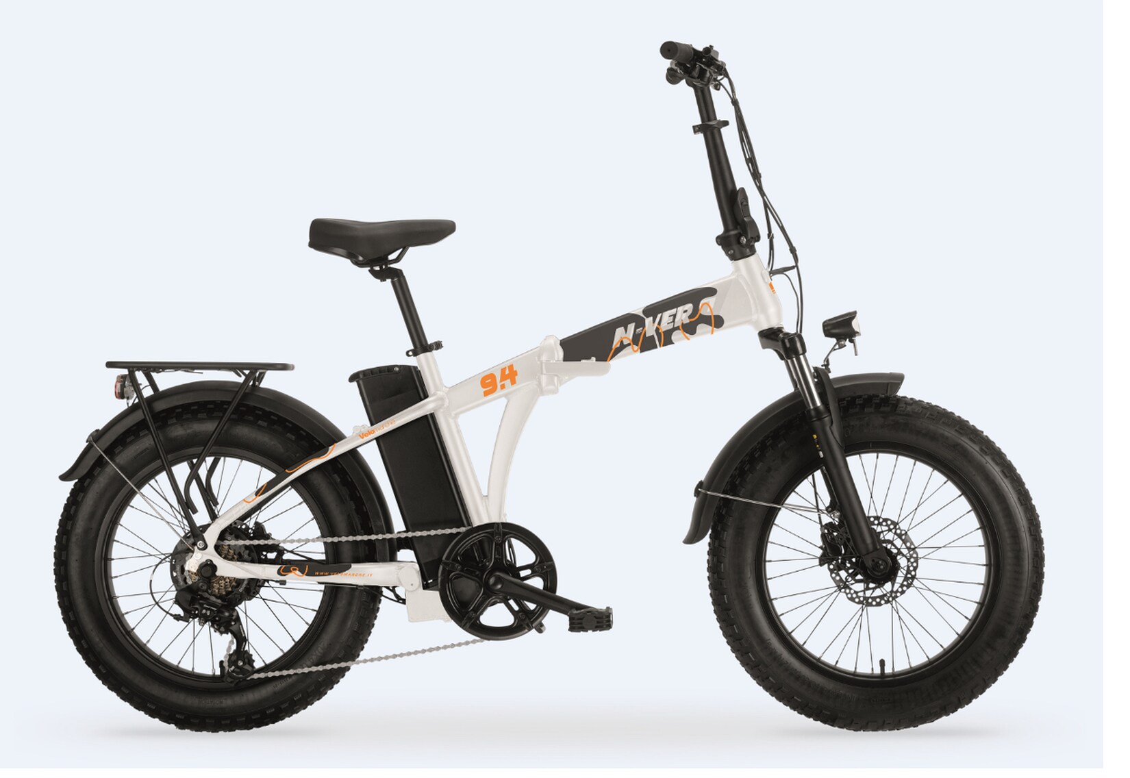 MBM Elektro-Kompaktfahrrad N-VER FOLDING 20 Zoll, white