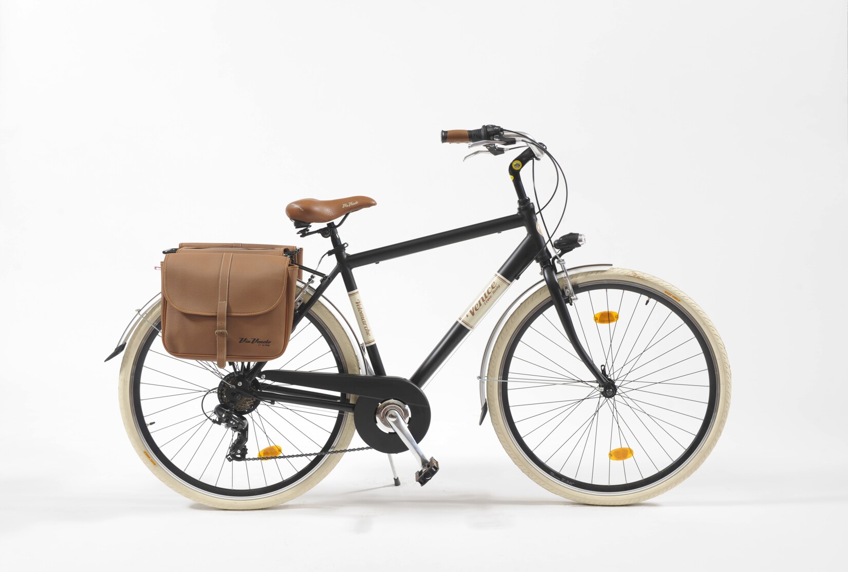 Via Veneto Cityfahrrad 28 Zoll 615 Man Schwarz