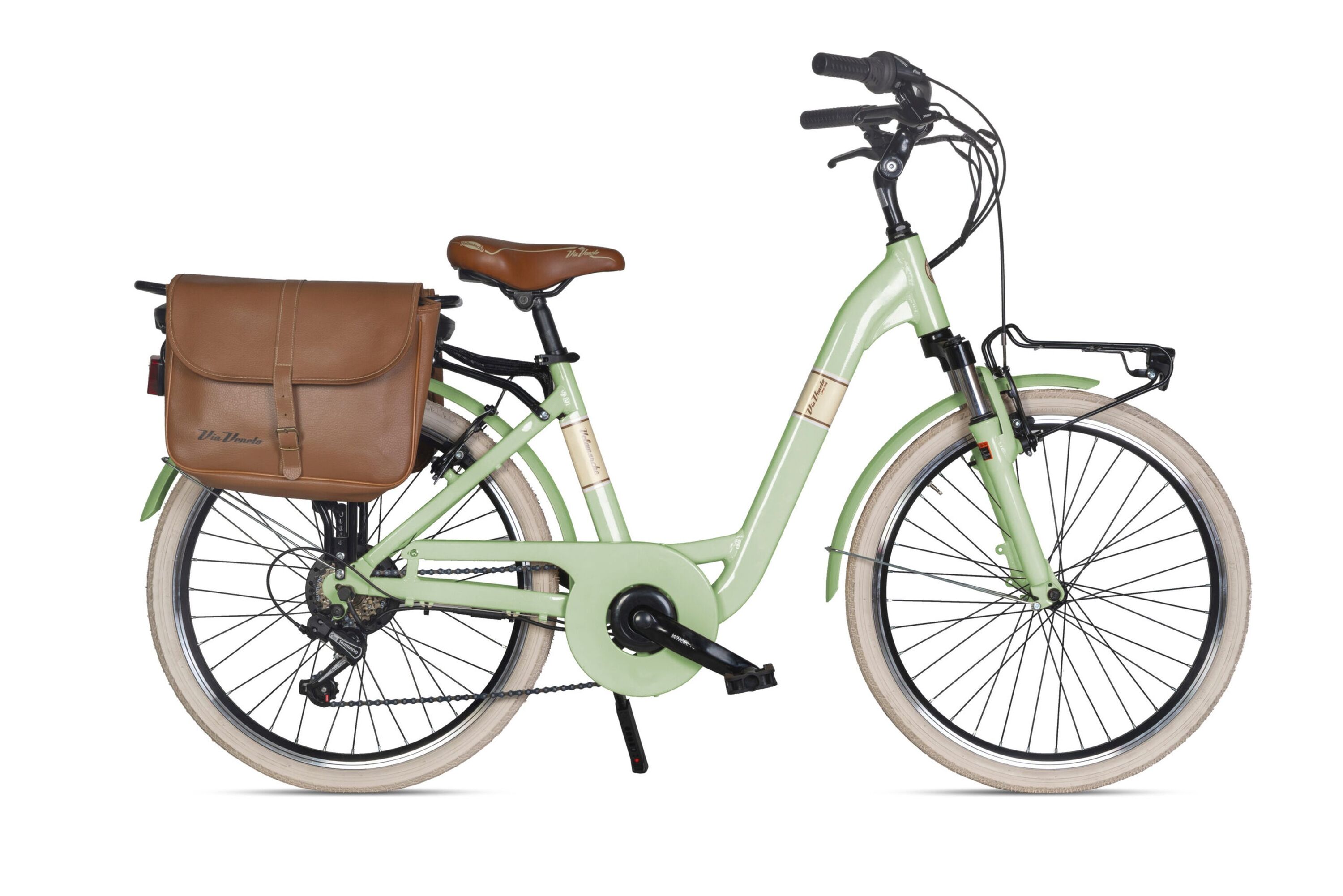 MBM Elektro-Citybike MONOTUBO Classic Lady 24 Zoll, VERDE GIULIETTA - Bild 1
