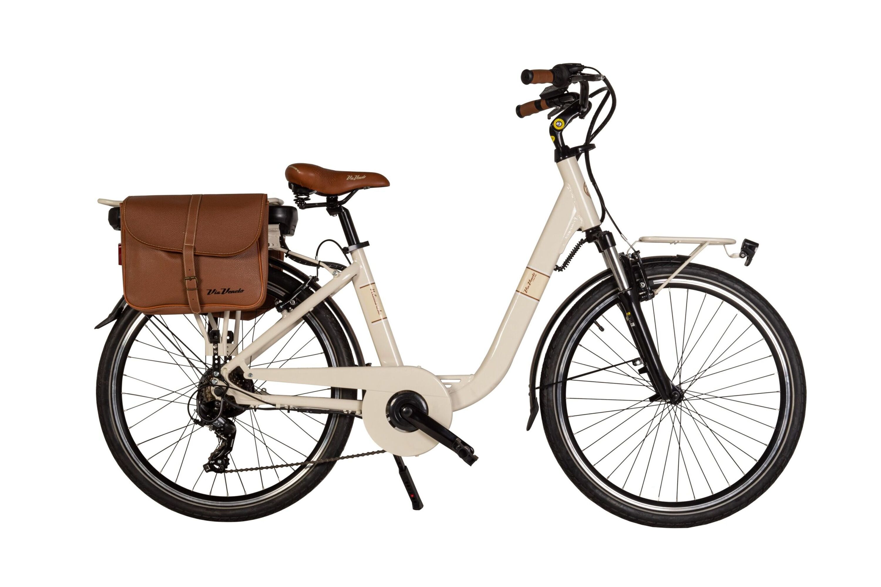 MBM Elektro-Citybike MONOTUBO CLASSIC Lady 28 Zoll, beige - Bild 1