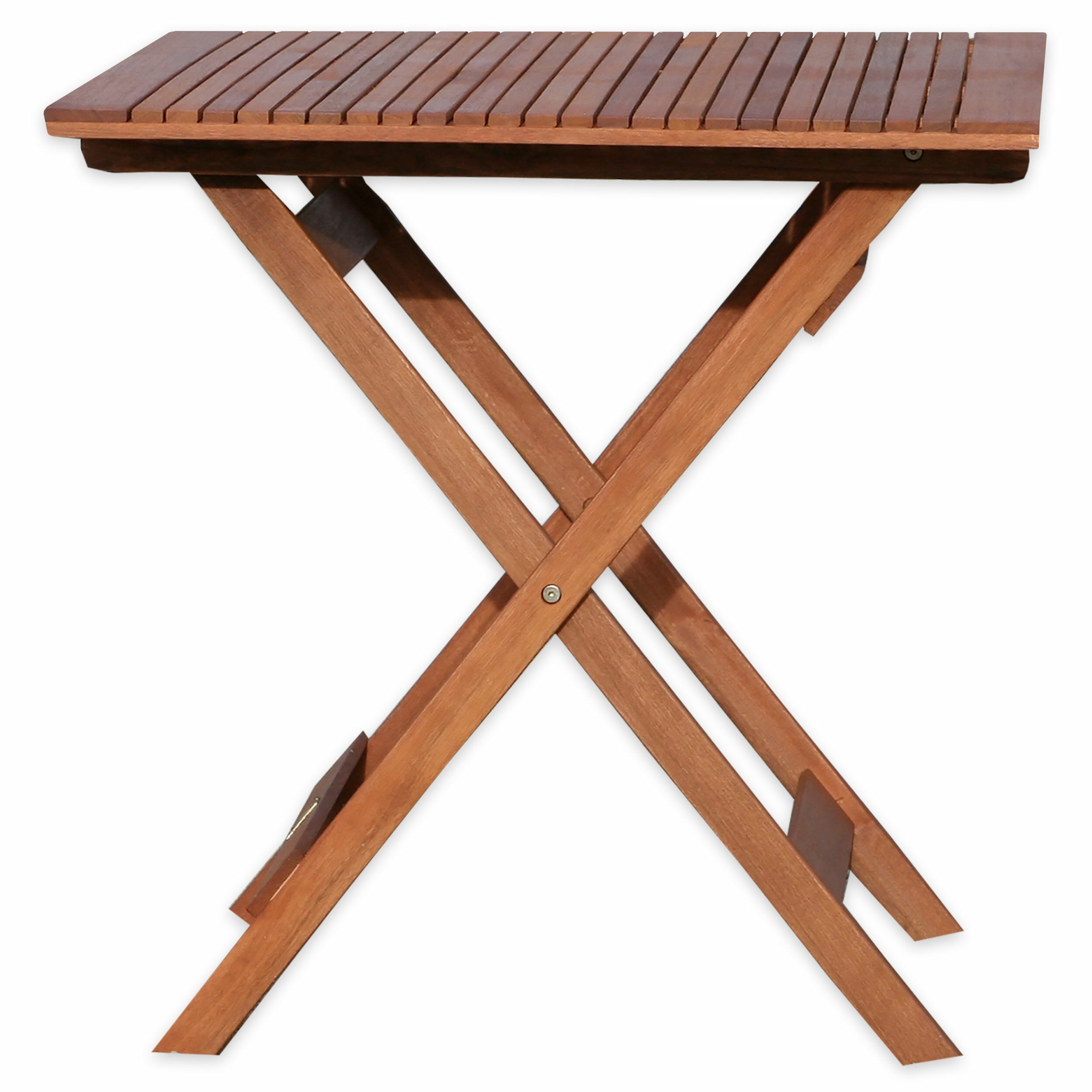 Grasekamp Balkontisch Toskana 70 x 70 cm Natur  Klapptisch Beistelltisch Gartentisch - Bild 1