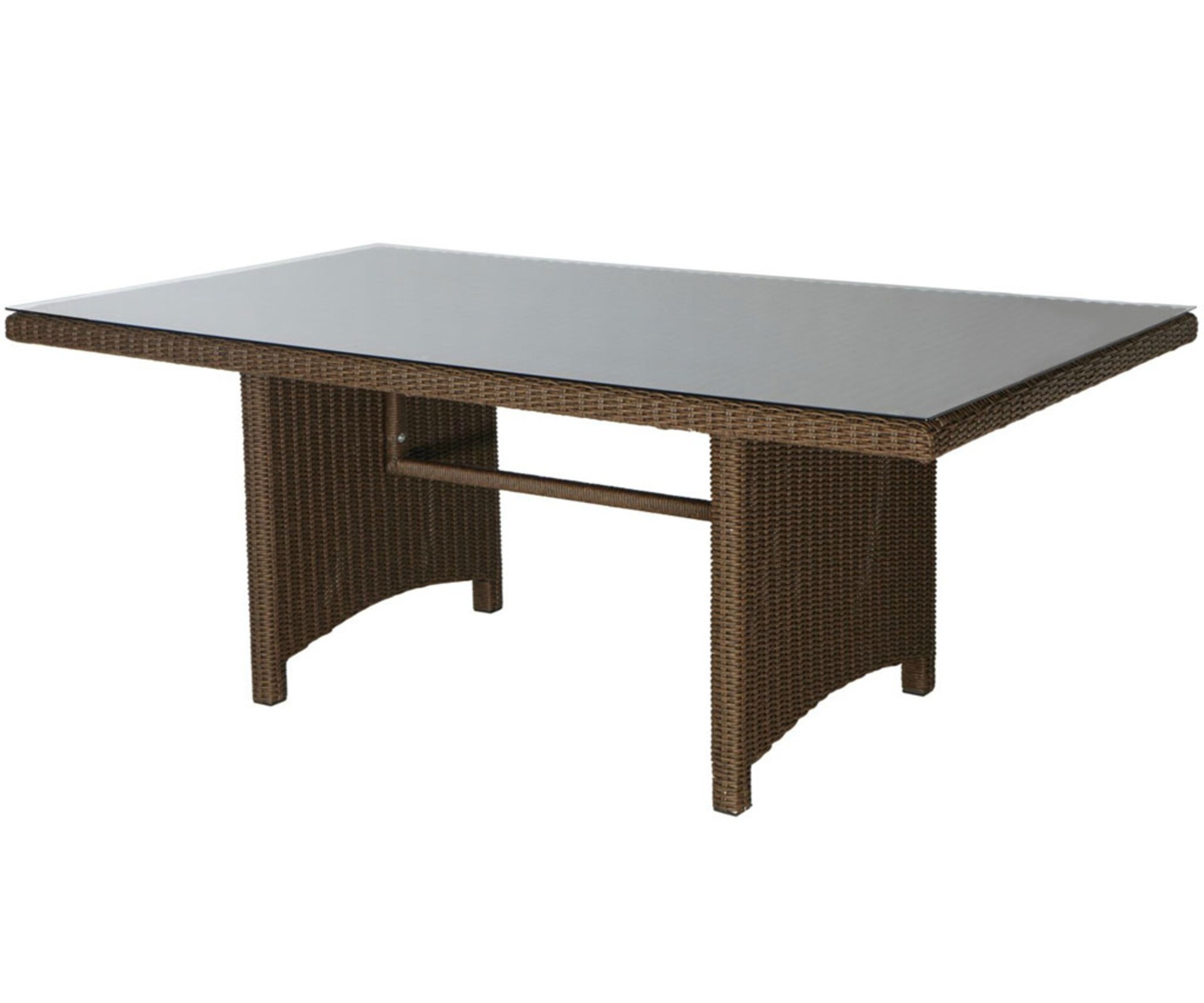 Grasekamp Tisch Ibiza 150x90cm mit Glasplatte - Bild 1