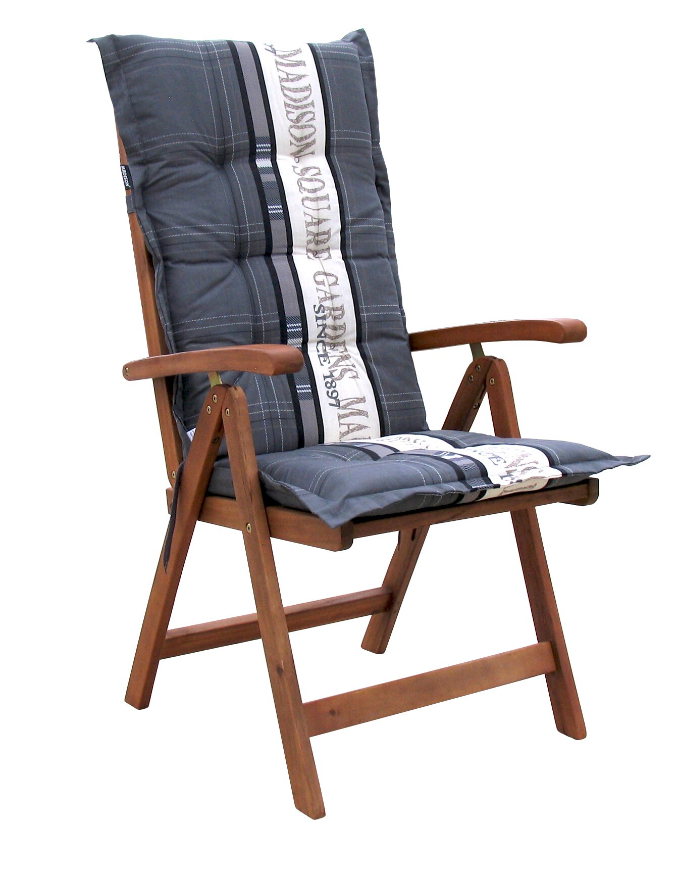 Grasekamp Klappsessel Klappstuhl Santos mit Kissen  Garden Grey - Bild 1