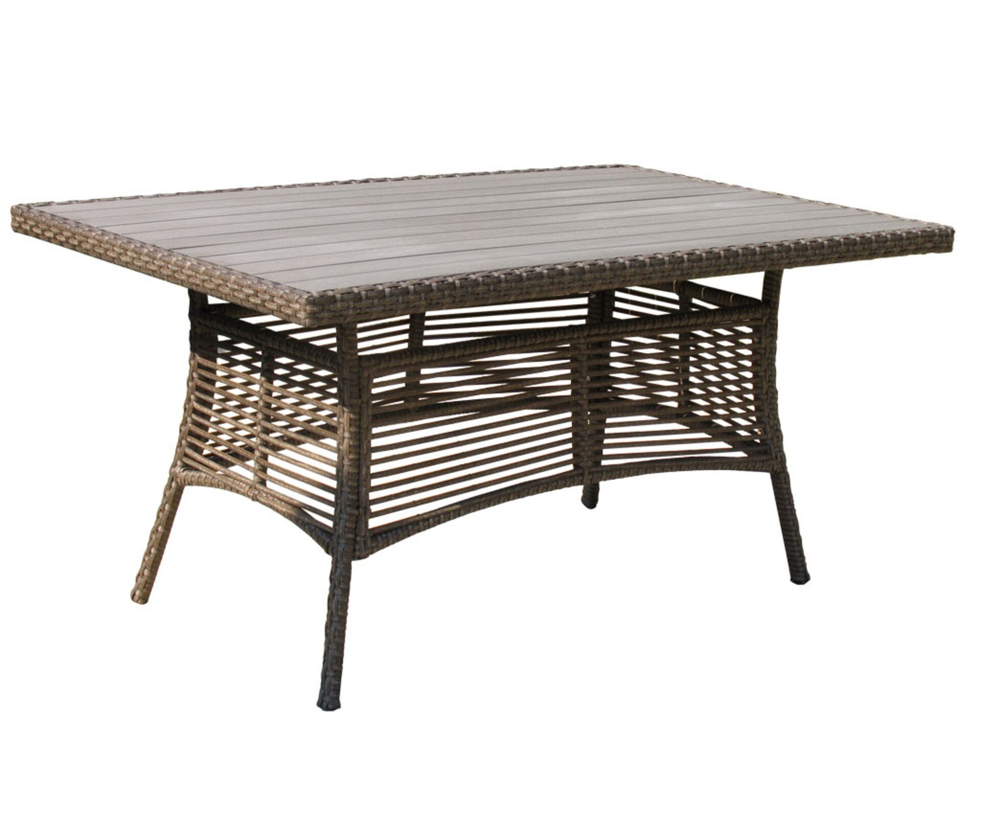 Famous Home Rattan Tisch Vintage 153x97cm - Bild 1