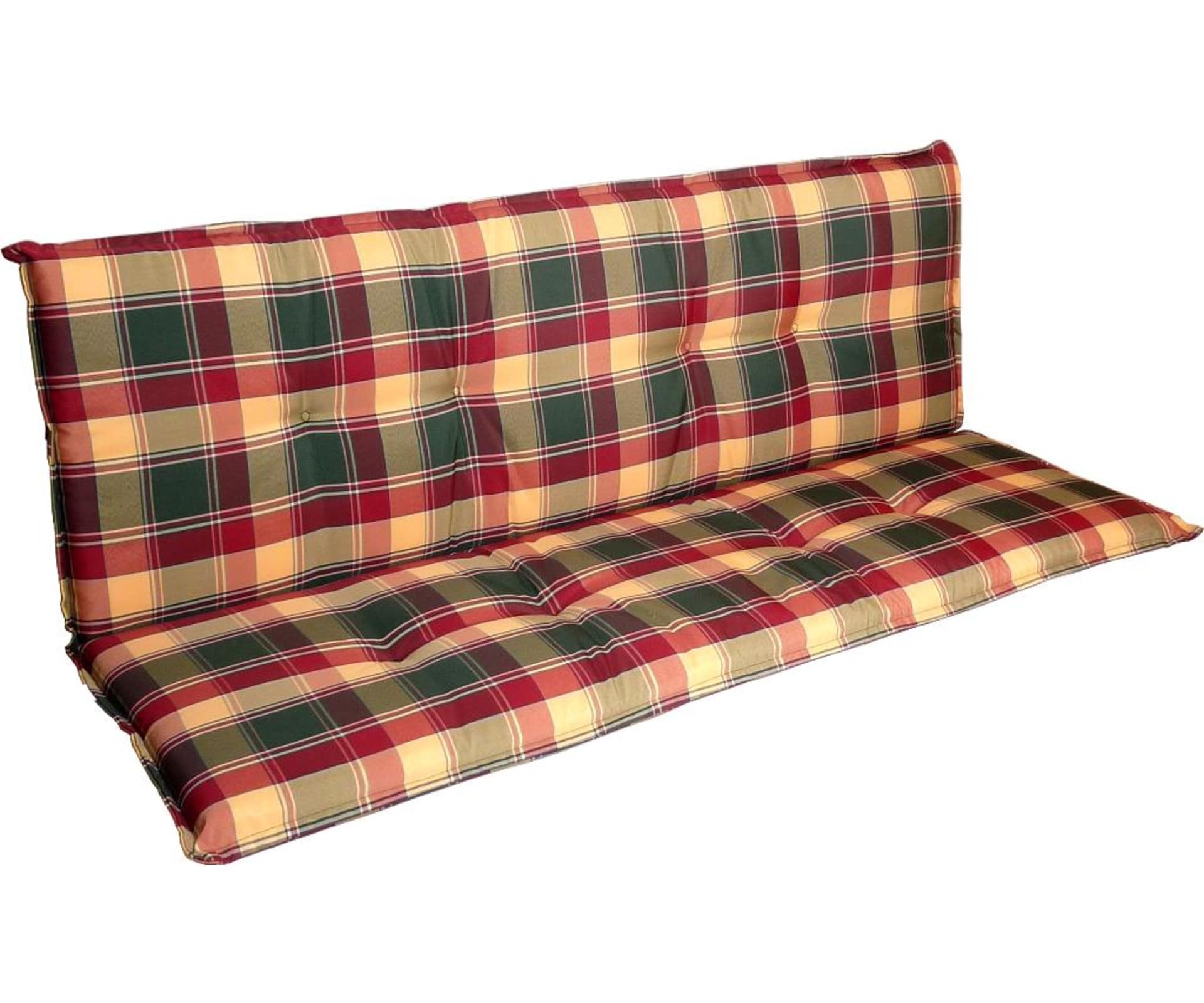 Grasekamp Gartenbank Auflage 150 cm Karo Kissen online kaufen bei Netto