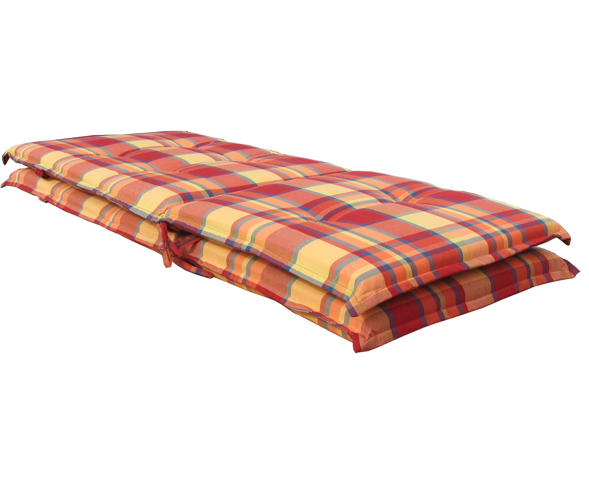 Grasekamp 2 St&uuml;ck Auflagen Sommerfrisch Kissen  Polster f&uuml;r Klappstuhl Gartensessel  Hochlehner - Bild 1