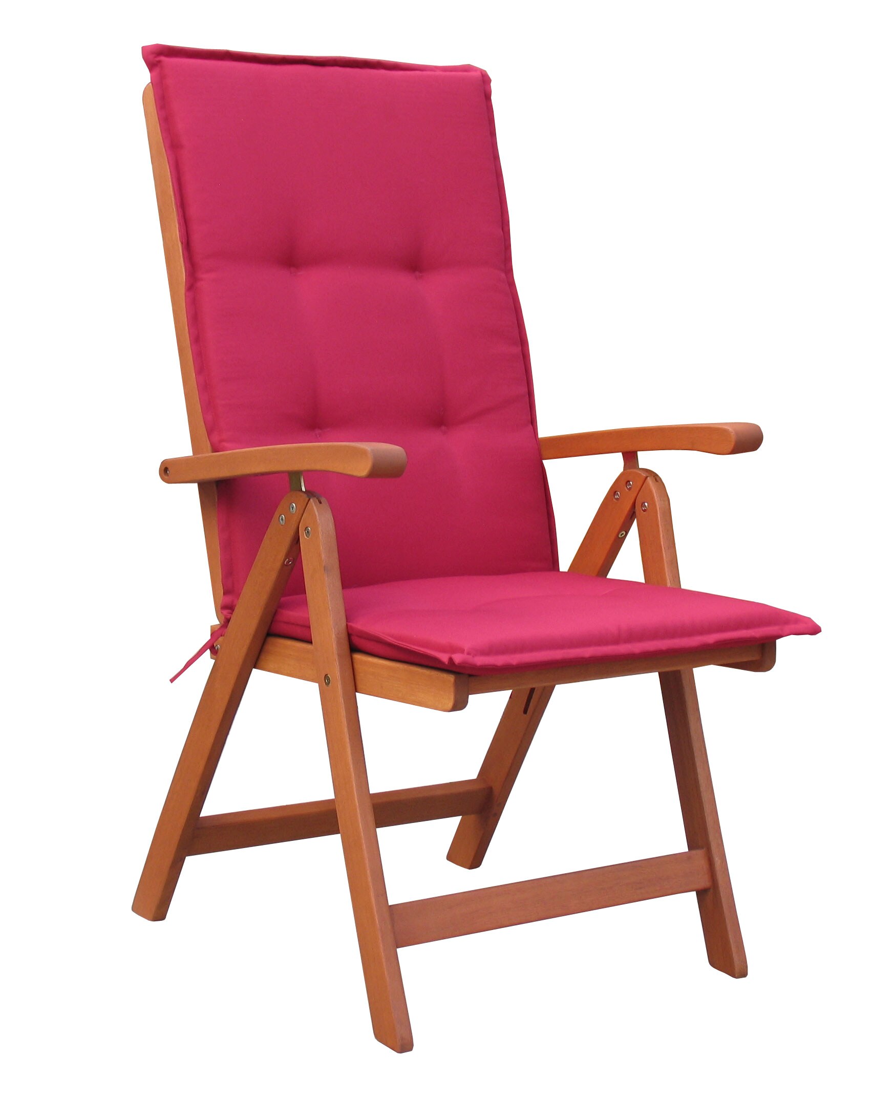 Grasekamp Auflage Kissen Klappsessel Santos -  Rubinrot Uni - Bild 1