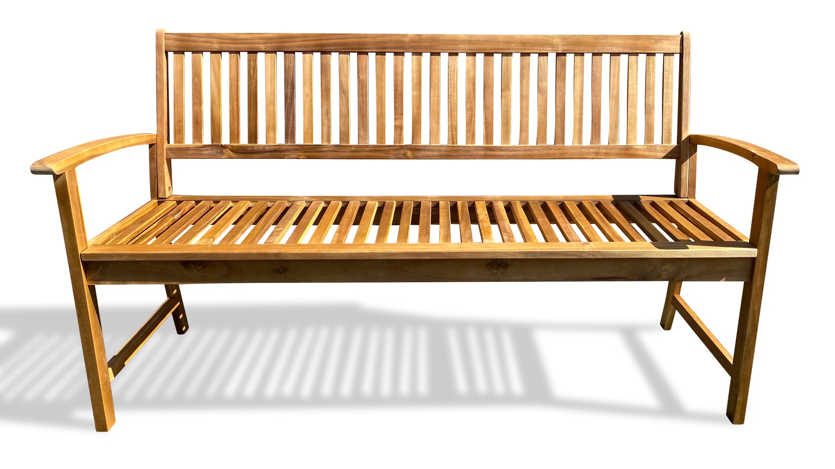 Grasekamp Gartenbank Belmonte 3 sitzig 160cm  Akazie  Natur Holzbank Parkbank | 04001827107749