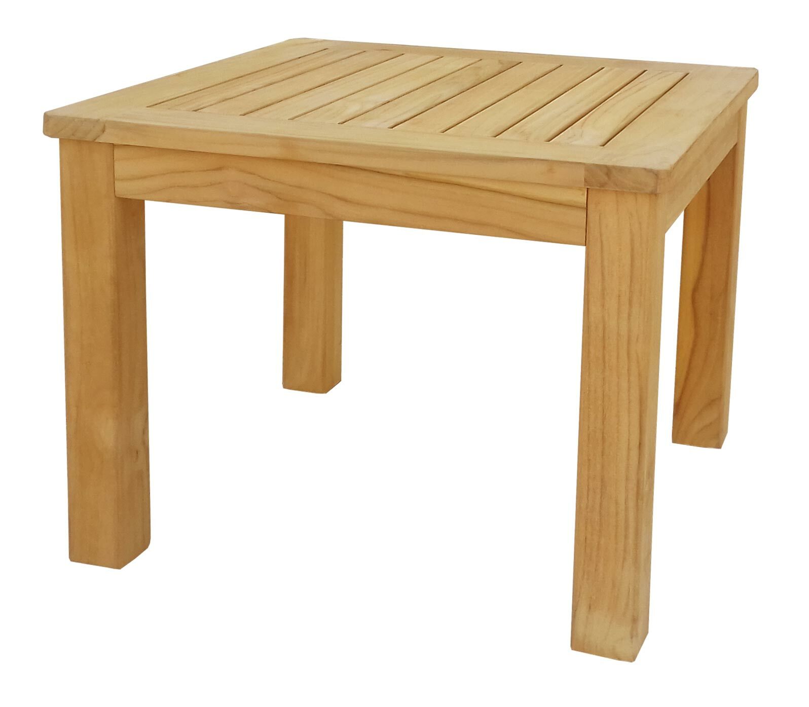 Grasekamp Teak Beistelltisch 50x50 cm Kaffeetisch  Gartenm&ouml;bel M&ouml;bel Gartentisch Hocker  Couchtisch - Bild 1
