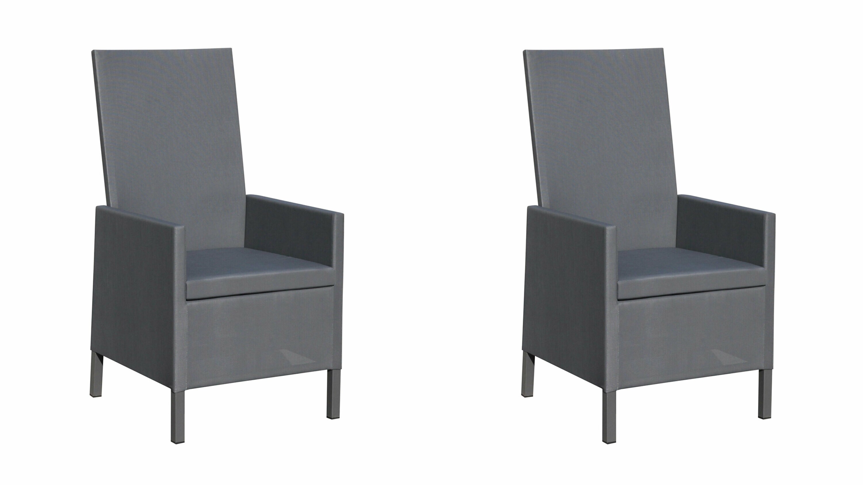 Grasekamp 2 St&uuml;ck Premium Hochlehner Sol aus  Aluminium - Bild 1