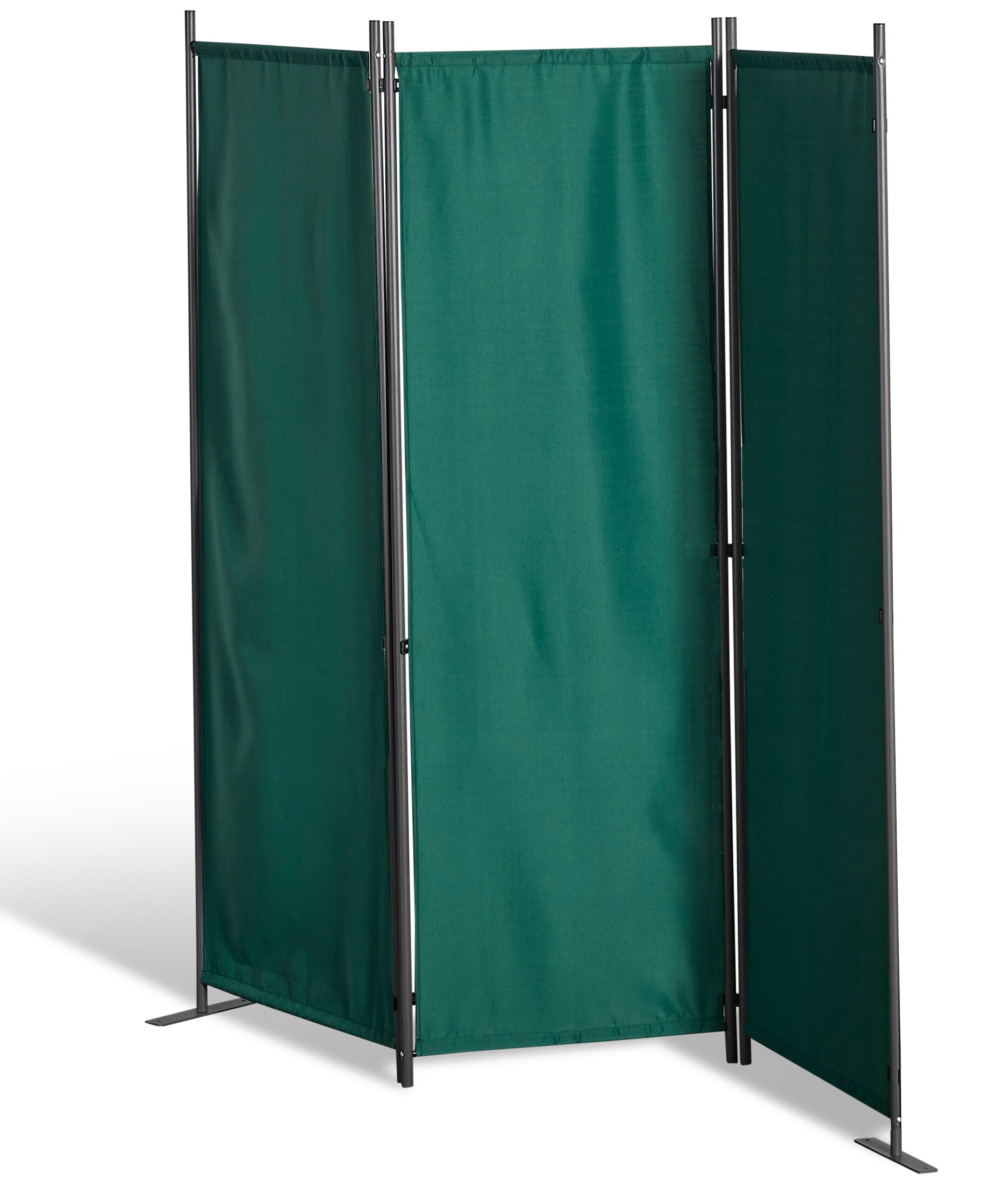 Grasekamp Stellwand 165x170 cm dreiteilig - gr&uuml;n -  Paravent Raumteiler Trennwand  Sichtschutz - Bild 1