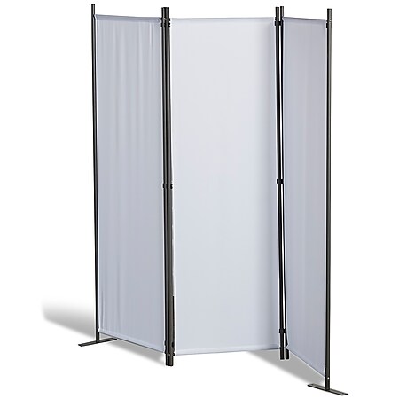 Grasekamp Stellwand 165x170 cm dreiteilig - weiß -  Paravent Raumteiler Trennwand  Sichtschutz - Bild 1