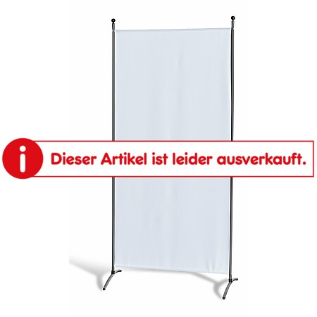 Grasekamp Stellwand 85 x 180 cm - Weiß - Paravent  Raumteiler Trennwand Sichtschutz - Bild 1