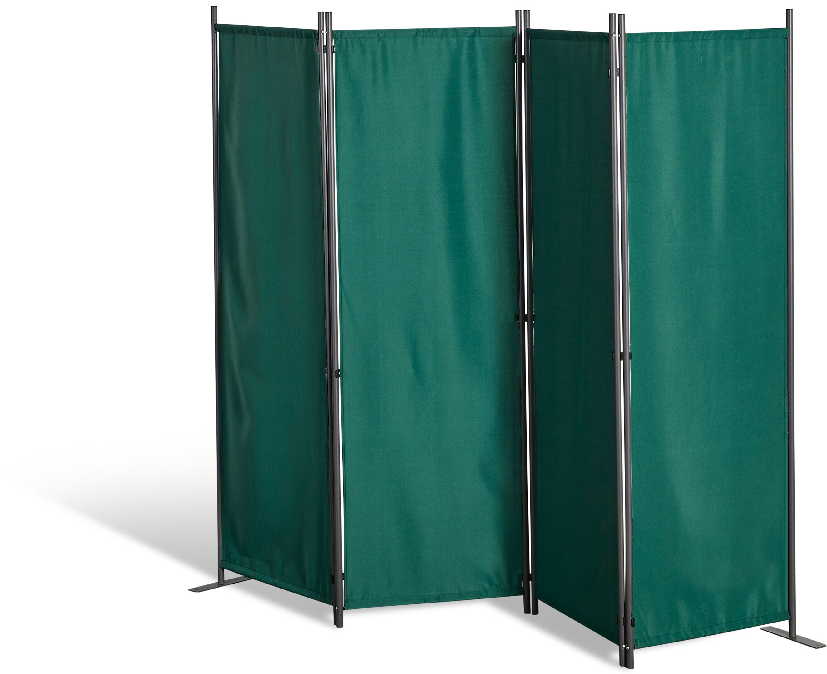 Grasekamp Paravent 4 teilig Gr&uuml;n Raumteiler  Trennwand Sichtschutz Balkontrennung - Bild 1