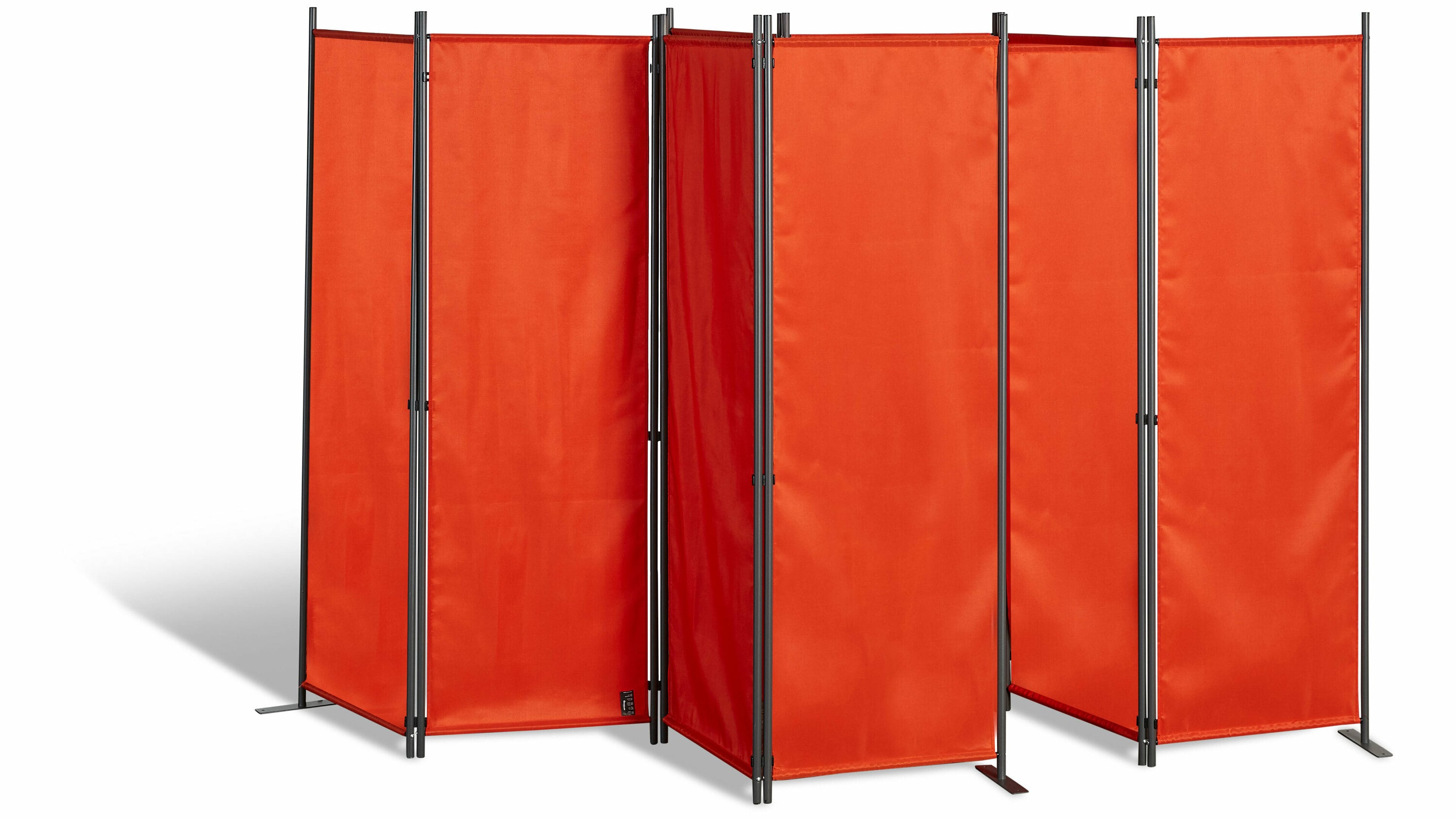 Grasekamp 2 St&uuml;ck Paravent 4tlg Raumteiler  Trennwand Sichtschutz Terra - Bild 1