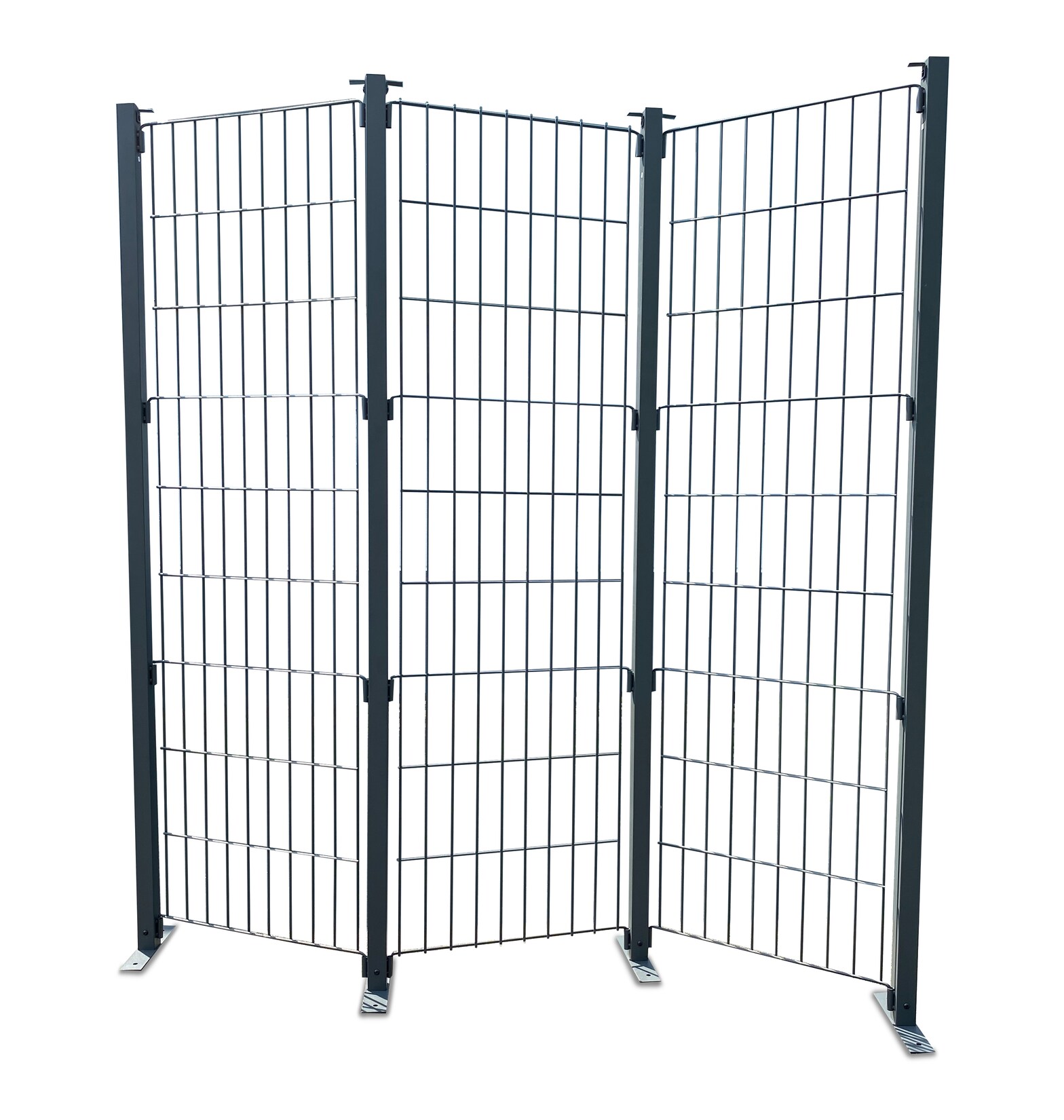 Paravent Eppan 184x190cm 3tlg -  Doppelstabmatte Stellwand Raumteiler  Trennwand