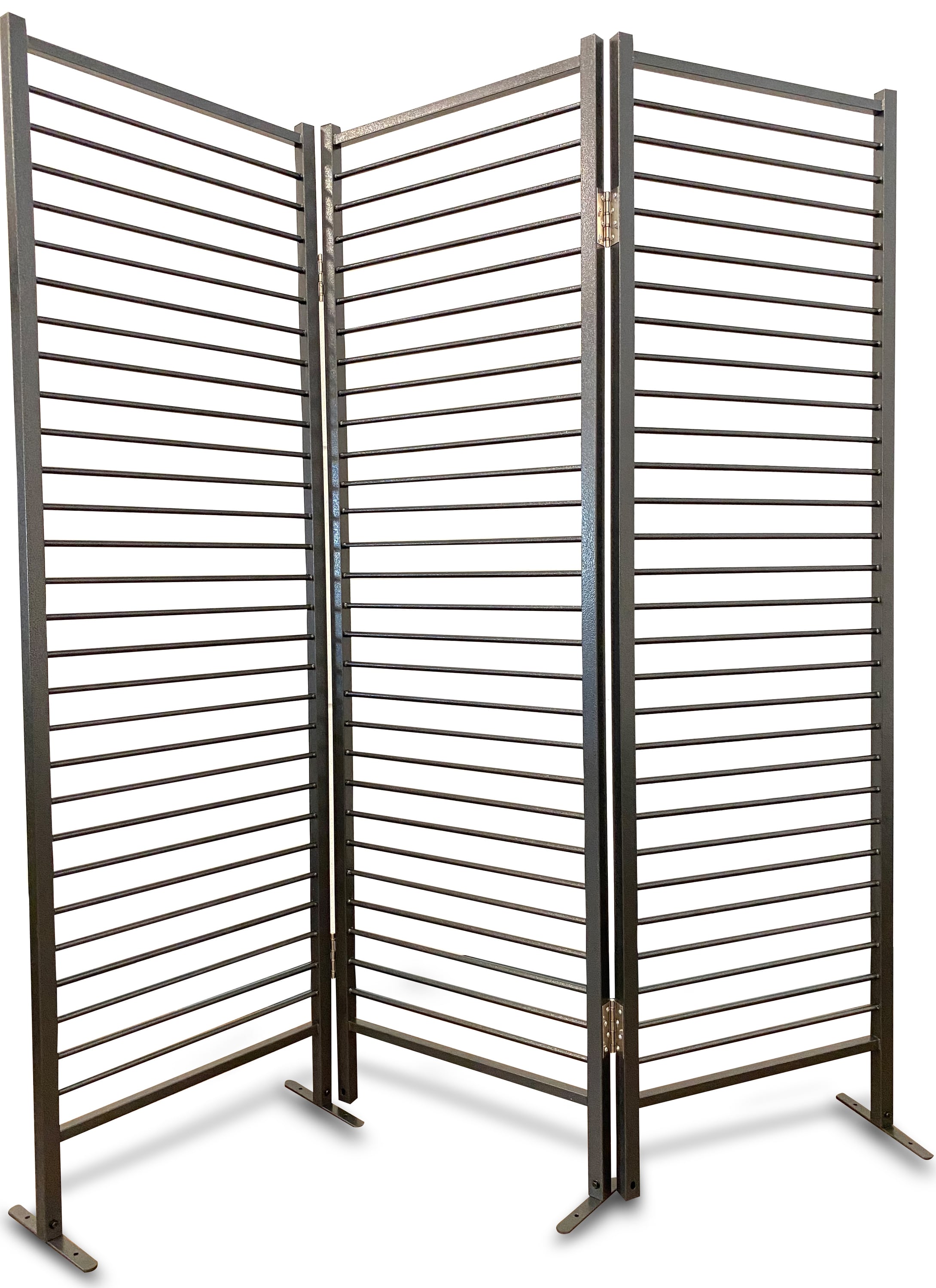 Grasekamp Paravent Venecia 180x195cm 3tlg.  - grau Stellwannd Raumteiler Trennwand  Sichtschutz - Bild 1