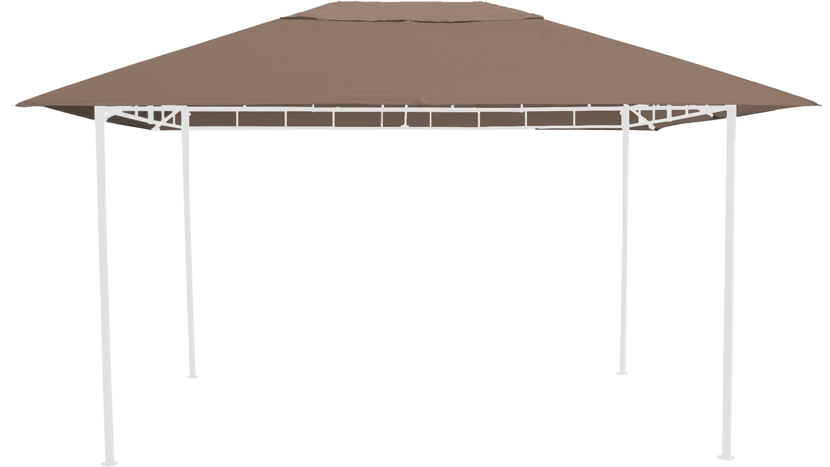 Grasekamp Ersatzdach 3x4m Taupe zu Gartenpavillon  Antik Pavillon Partyzelt - Bild 1