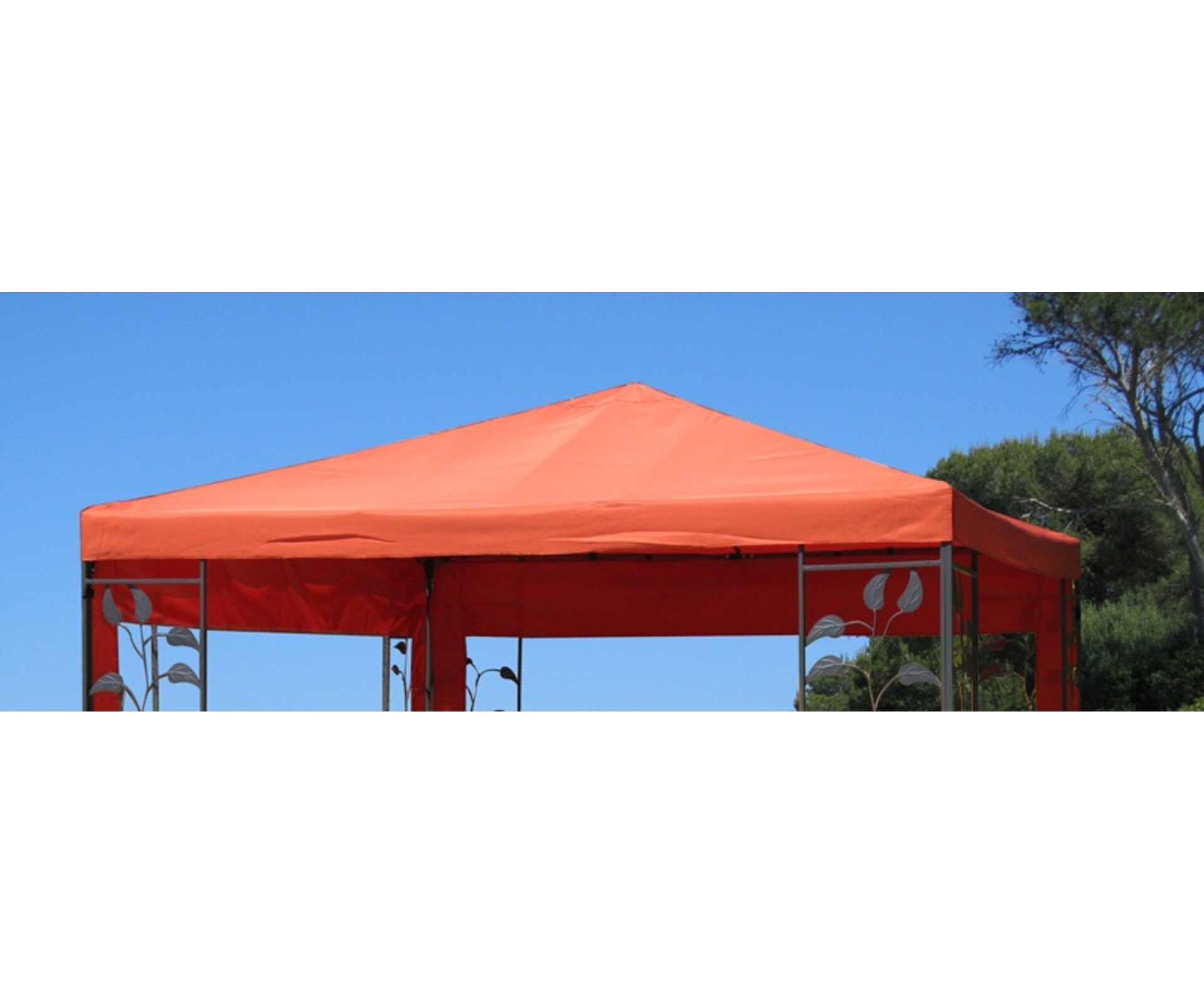 Grasekamp Ersatzdach zu Bl&auml;tter Pavillon 3x3m  Terrakotta - Bild 1