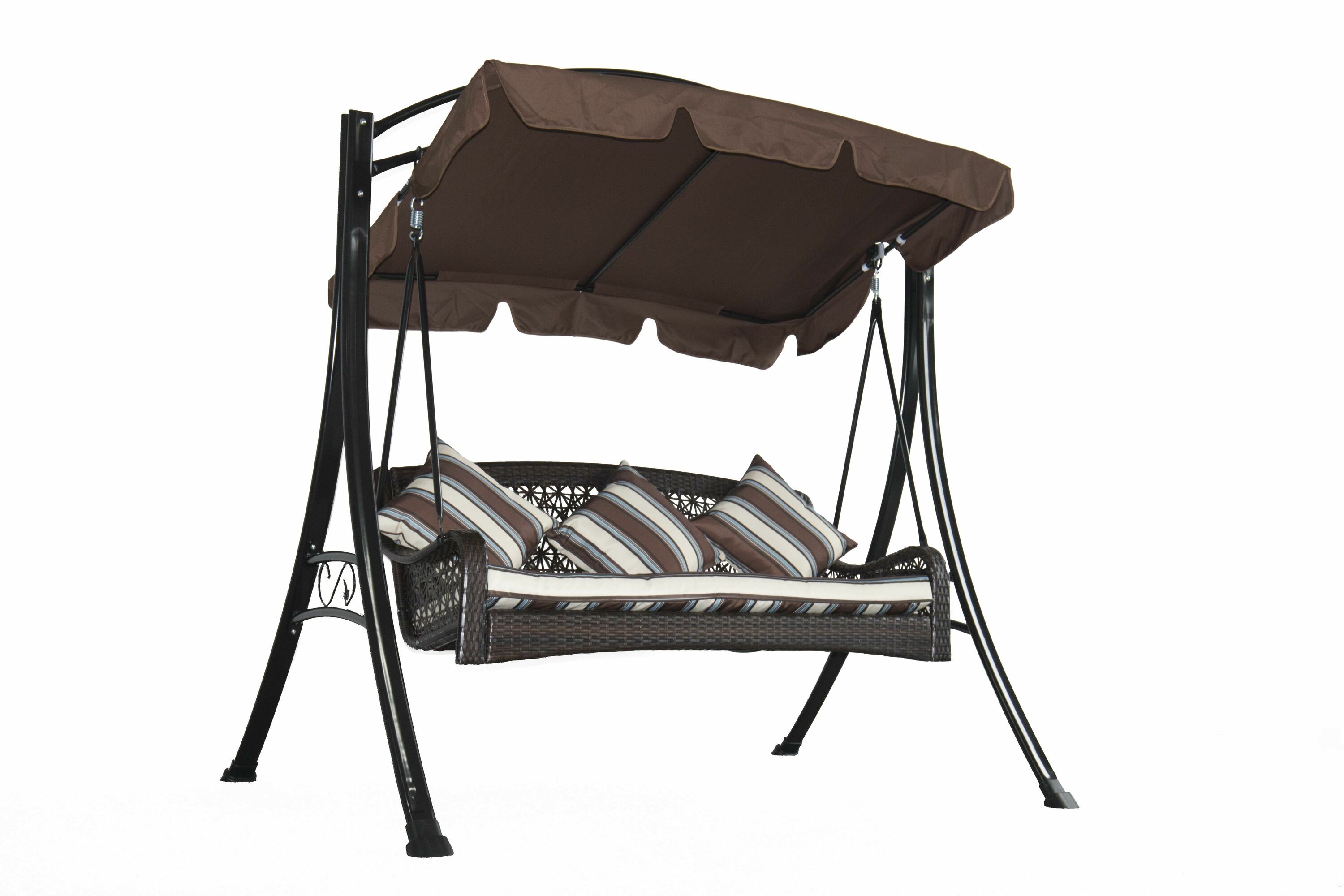 Grasekamp Hollywoodschaukel Portofino Polyrattan  Relax Liege Schaukel Gartenliege - Bild 1