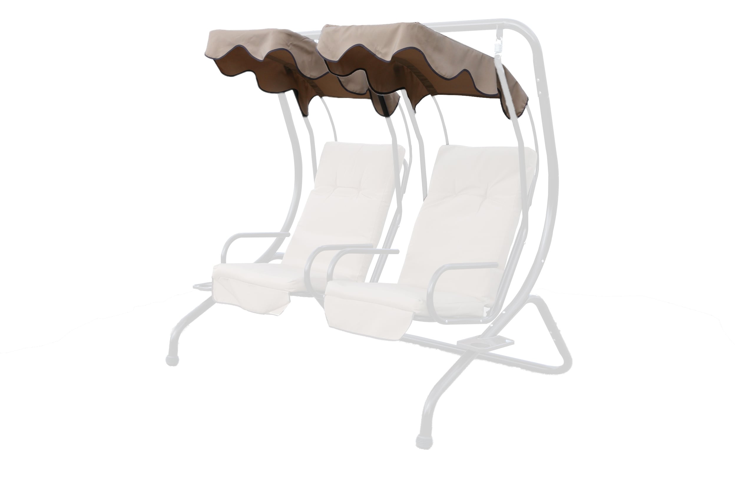 Grasekamp Zwei Ersatzd&auml;cher f&uuml;r Hollywoodschaukel  Duett Beige - Bild 1