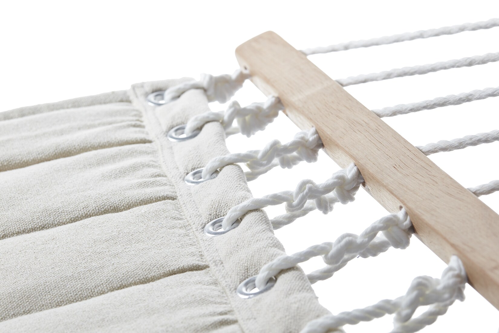 Grasekamp Stabhängematte 200 x 140 cm gepolstert  Beige Hängematte Hammock Mehrpersonen  160 Kg | 04001827482525