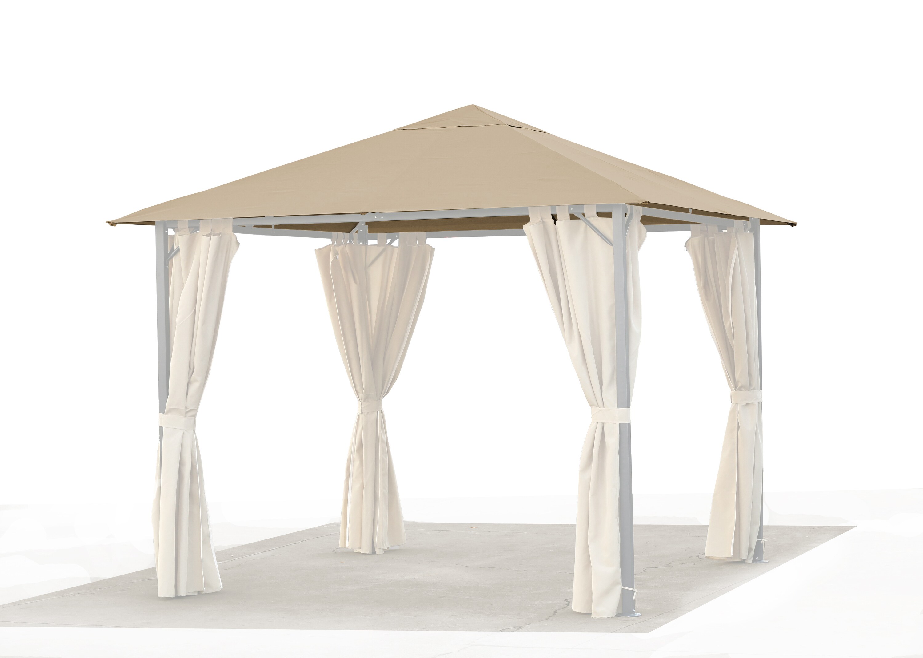 Grasekamp Ersatzdach 3x3m Gartenpavillon Nizza  Sand Pavillon Partyzelt Bezug universal - Bild 1
