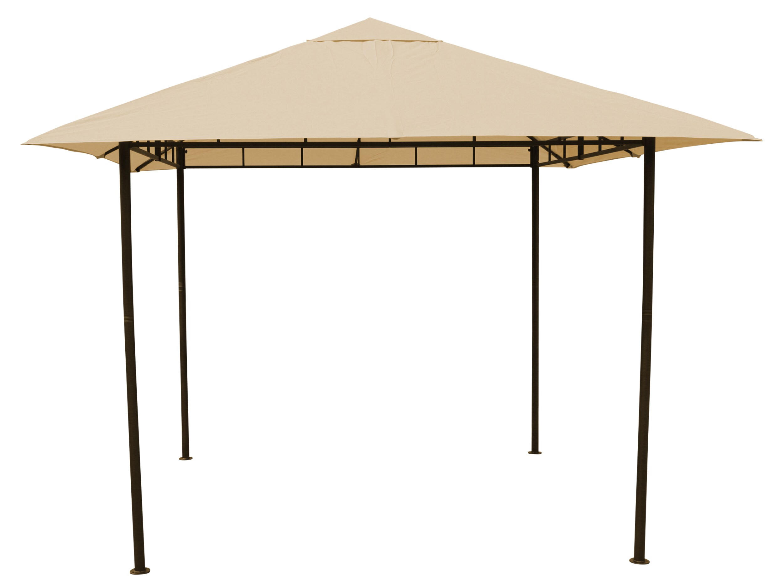 Grasekamp Antikpavillon Amalfi Flex 3 x 3 m  Beige Gartenpavillon Partyzelt - Bild 1