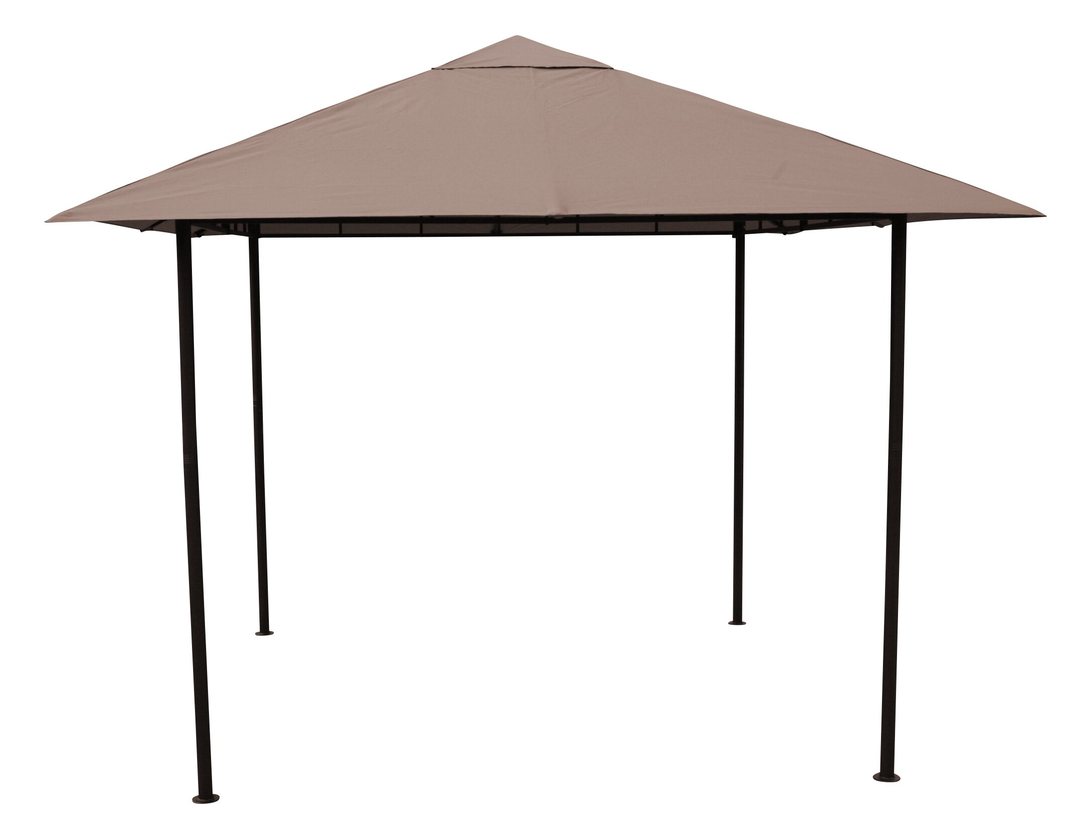 Grasekamp Antikpavillon Amalfi Flex 3 x 3 m  Taupe Gartenpavillon Partyzelt - Bild 1