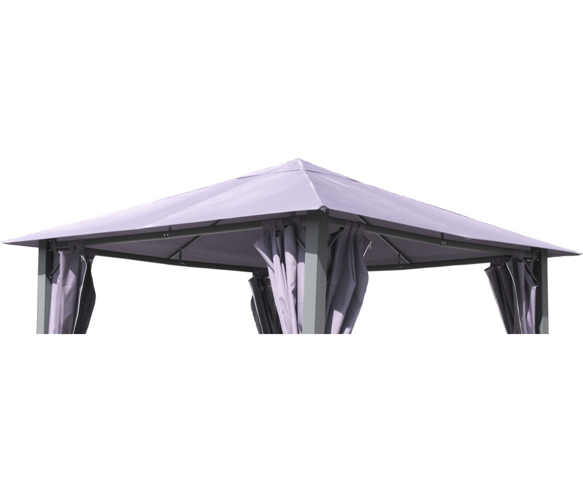 Grasekamp Ersatzdach zu Garten-Pavillon Paris 3x3m  Grau Gazebo Gartenzelt Partyzelt - Bild 1