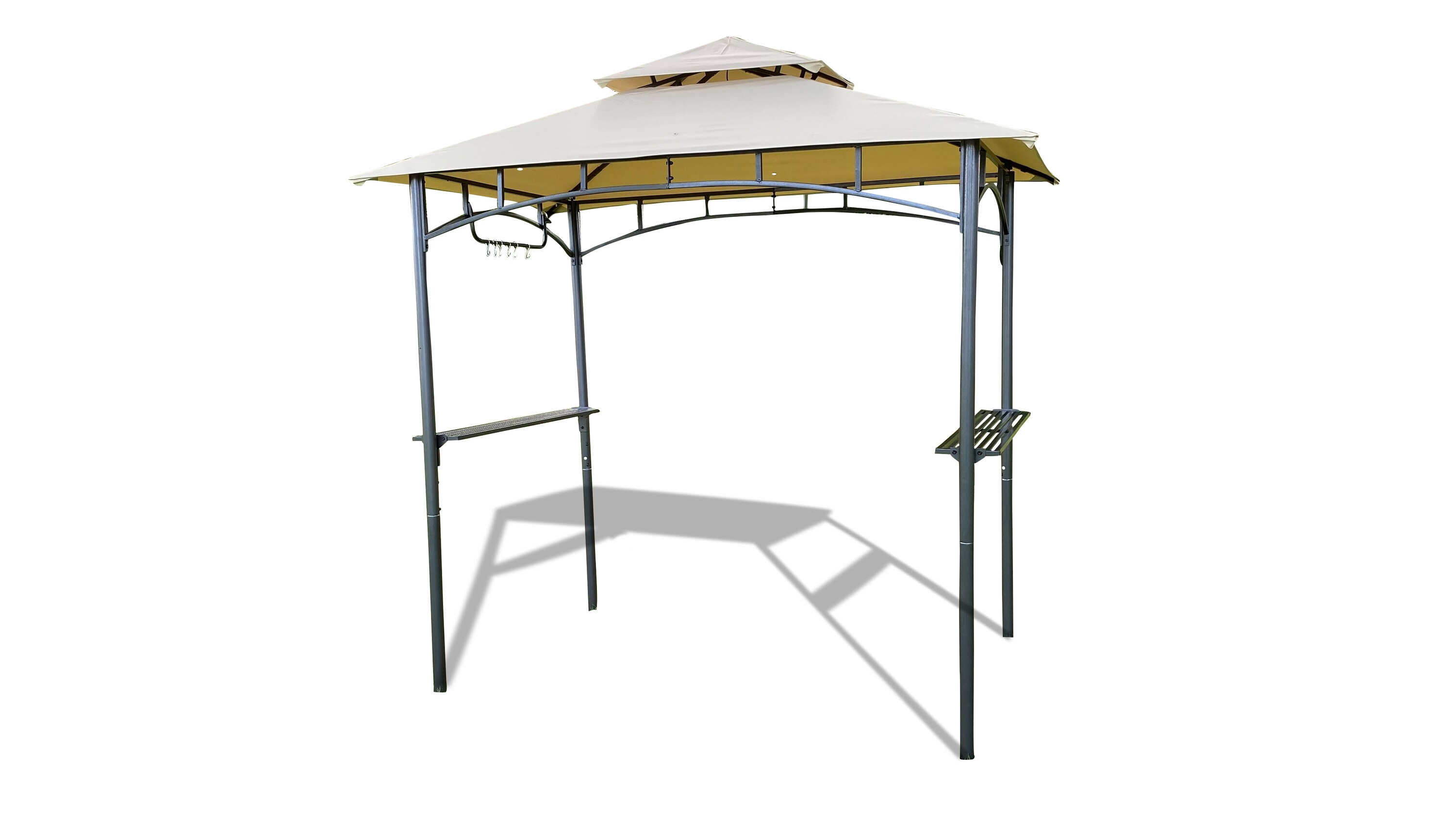 Grasekamp Grillpavillon BBQ 1,5x2,4m inkl.  Flammschutzdach sand - Bild 1