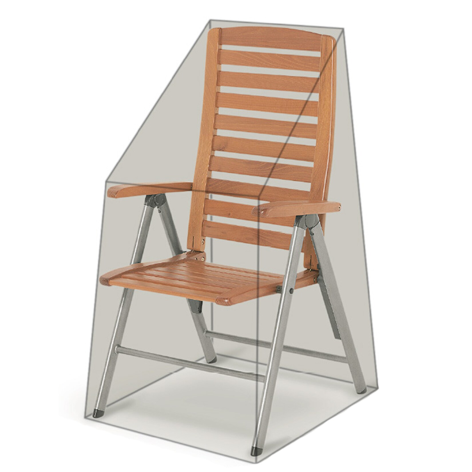 Black Premium Hochlehnerhülle  60x74x112cm / stacking chair cover /  atmungsaktiv / breathable
