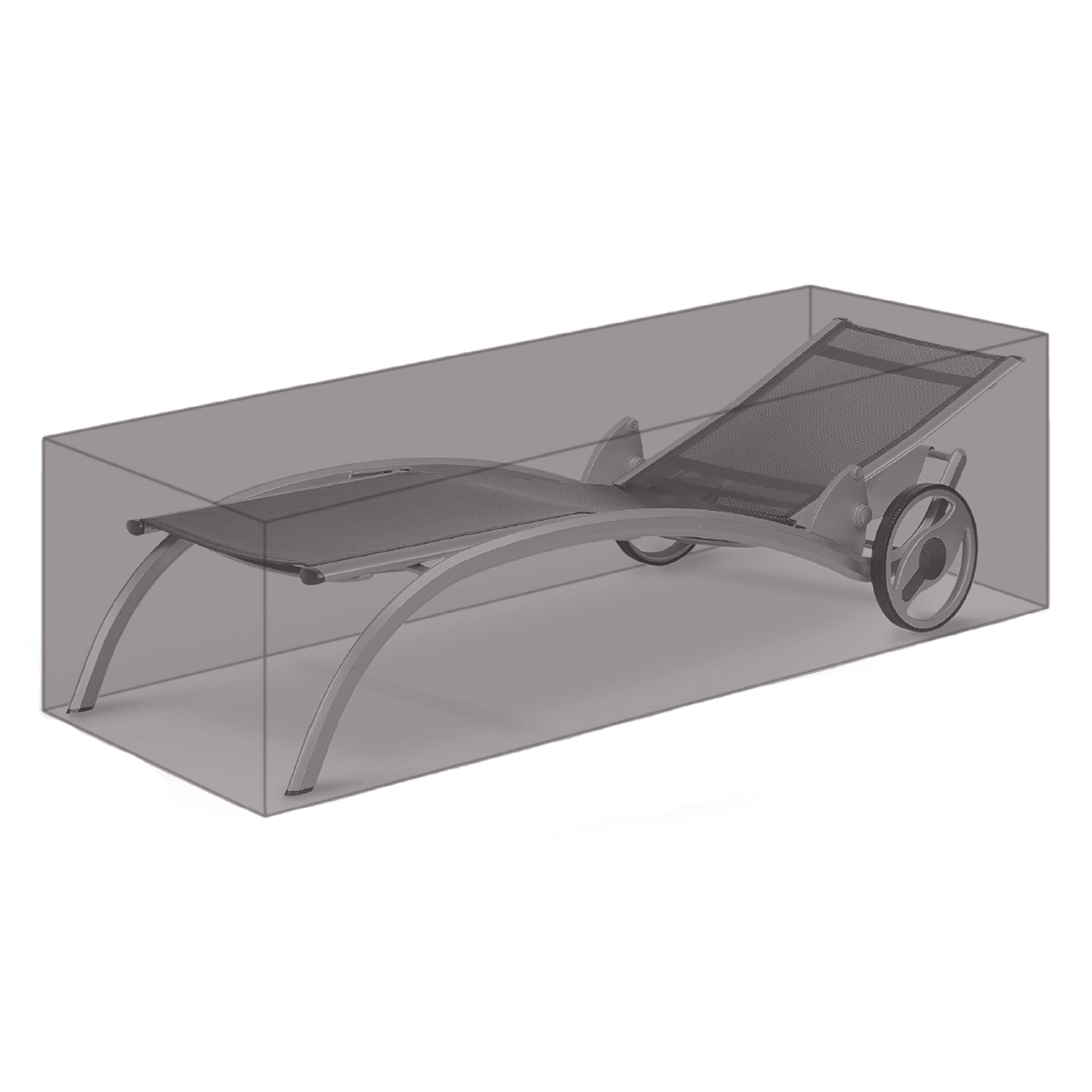 Grasekamp Black Premium Gartenliegenh&uuml;lle  200x75x40cm / garden lounger cover /  atmungsaktiv / breathable - Bild 1