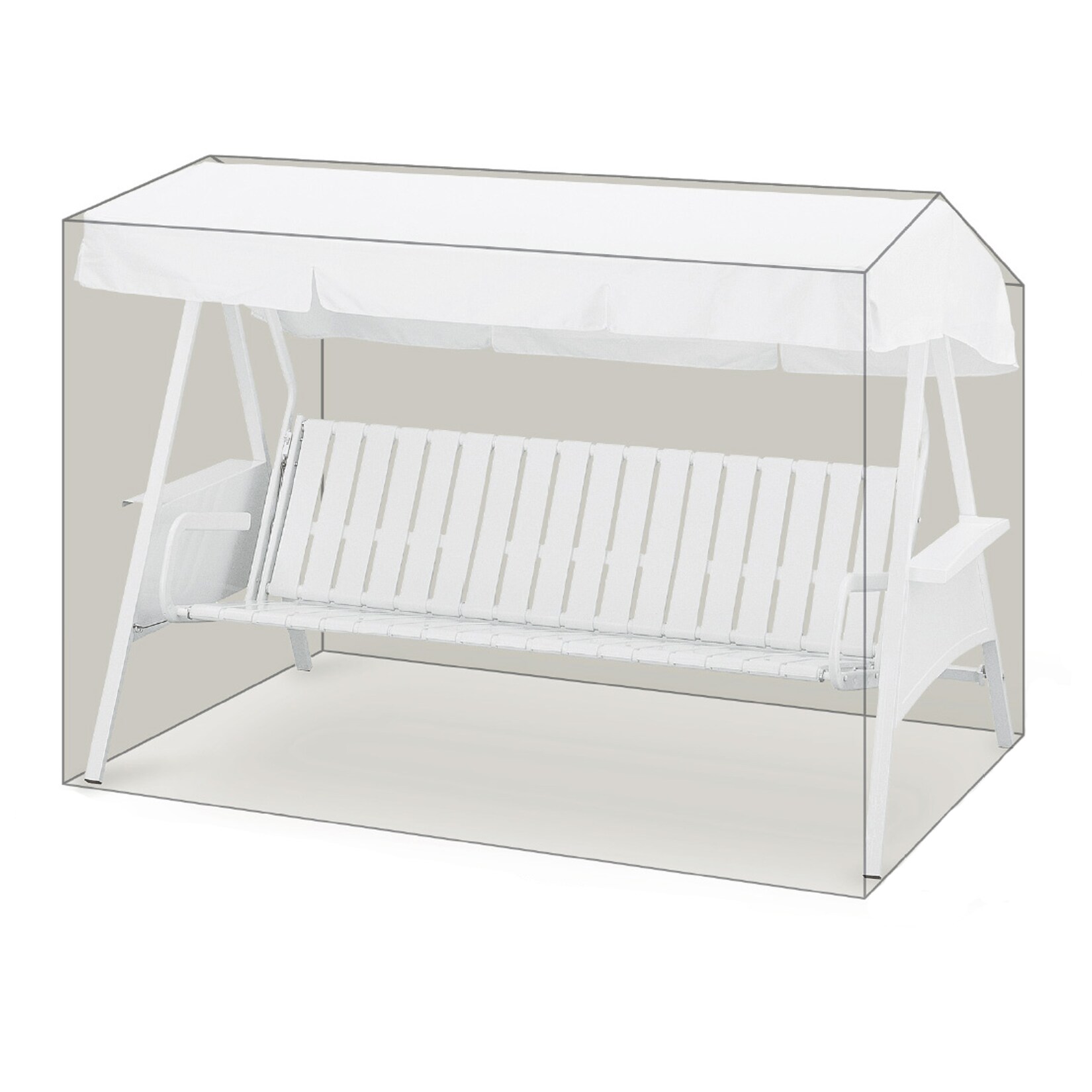 Grasekamp Black Premium Hollywoodschaukelhülle  210x145x145cm / swing cover /  atmungsaktiv / breathable | 04001827640086