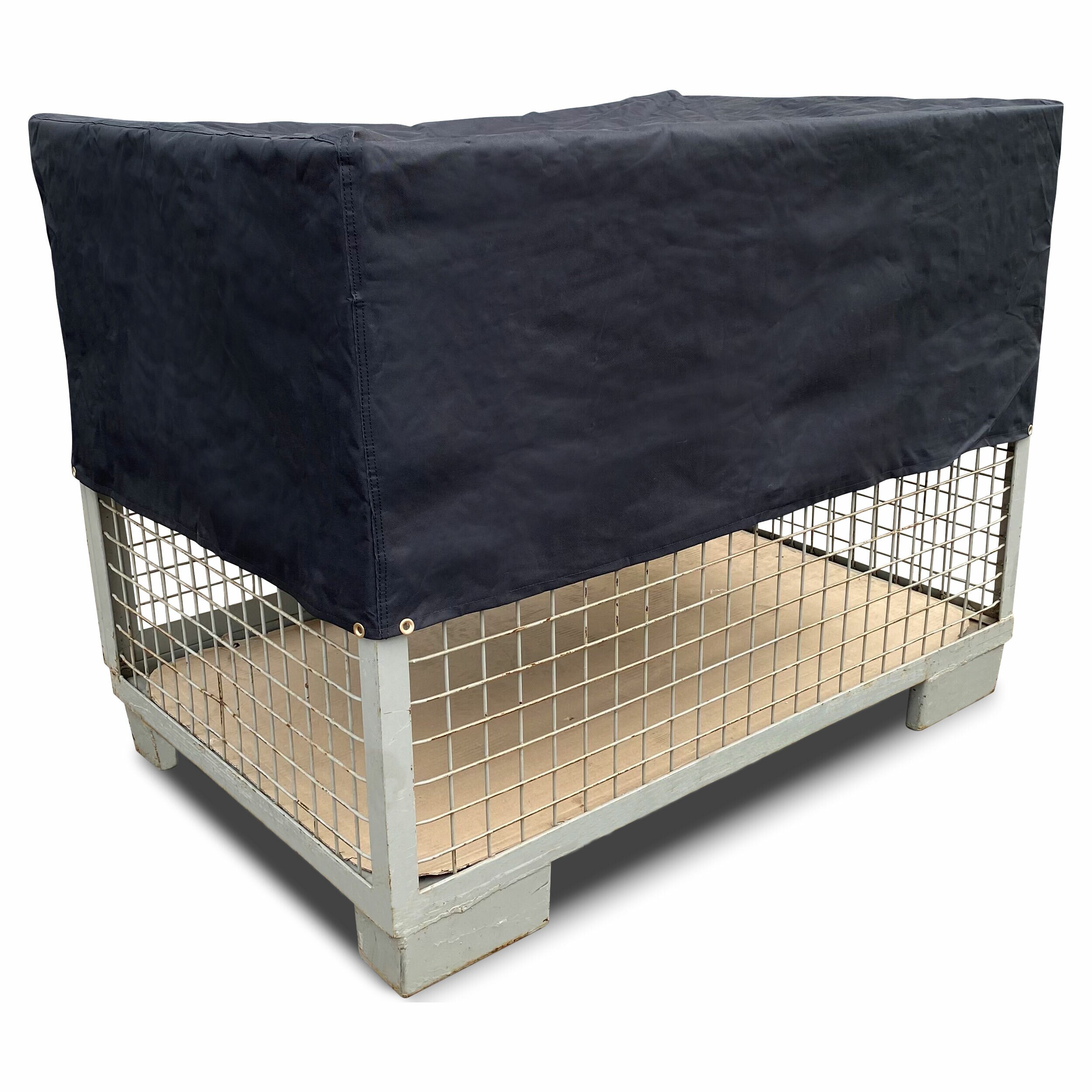 Grasekamp Schutzh&uuml;lle Gitterbox 125x85x50cm Polyester 600D Schwarz - Bild 1