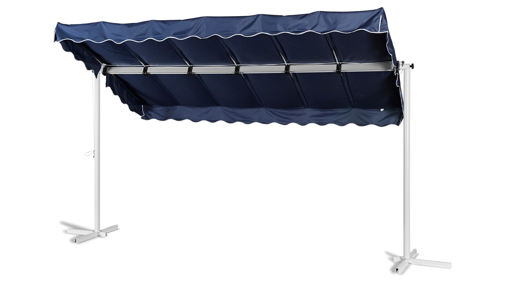 Stand Markise 3,75x2,25m  Terrassenüberdachung Dubai Blau