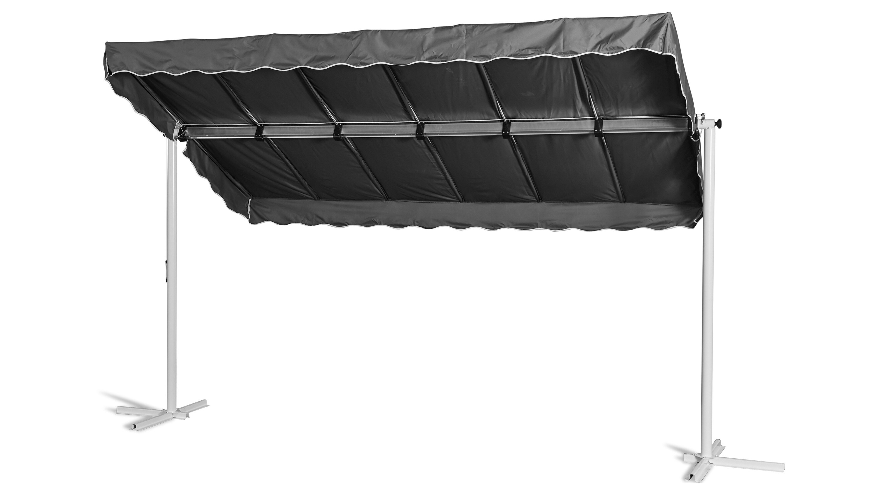 Grasekamp Stand Markise 3,75x2,25m  Terrassen&uuml;berdachung Dubai Grau - Bild 1