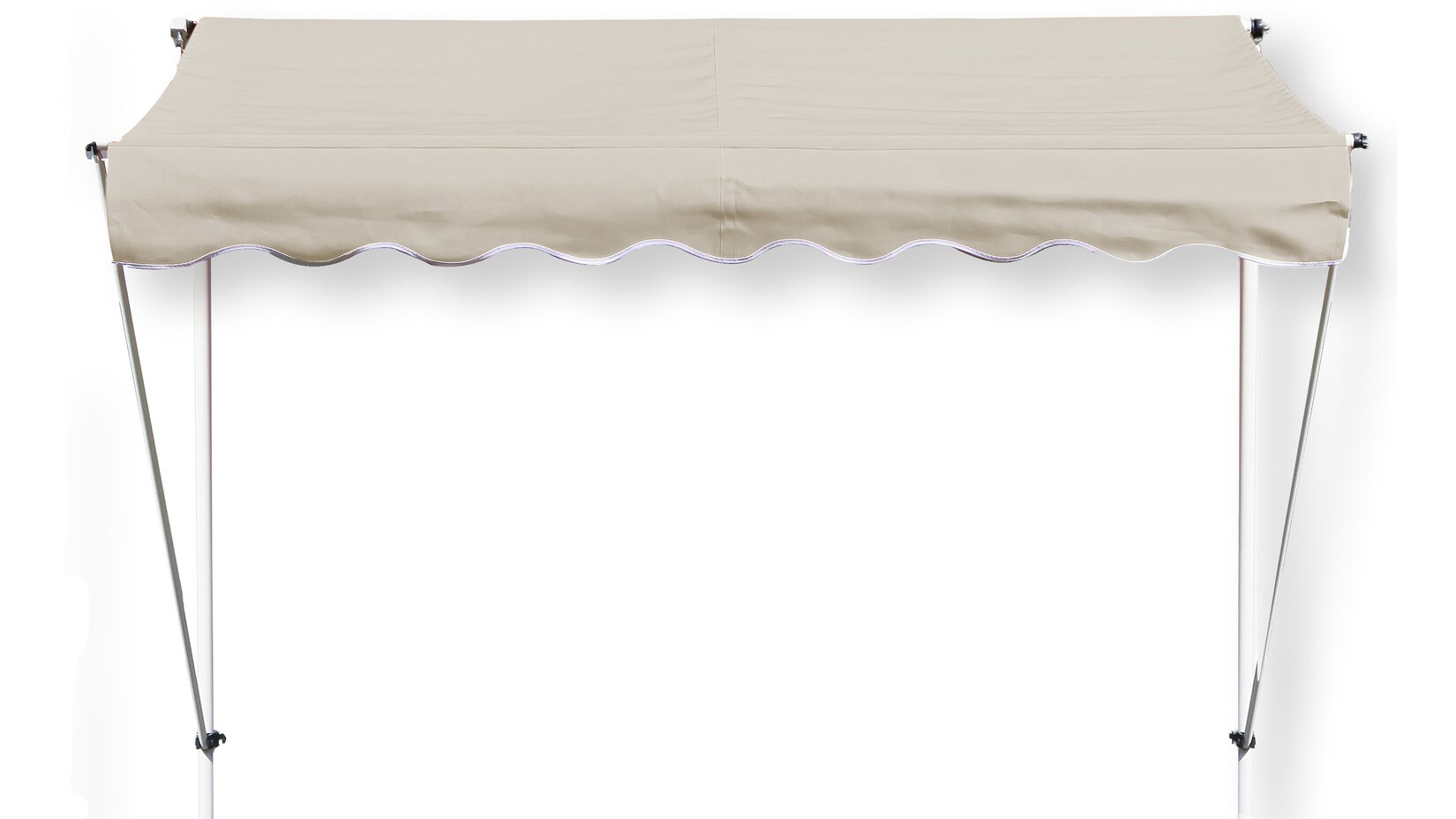 Grasekamp Klemmmarkise Ontario 294 x 130 cm Sand  Beige Balkonmarkise höhenverstellbar von  200 cm – 320 cm | 04001827780980